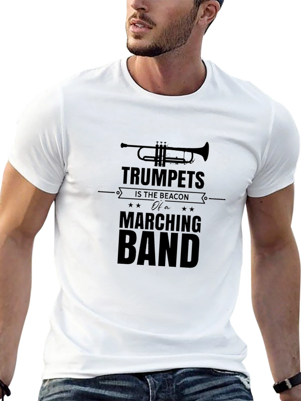 Trumpets Marching Band Graphic T-Shirt