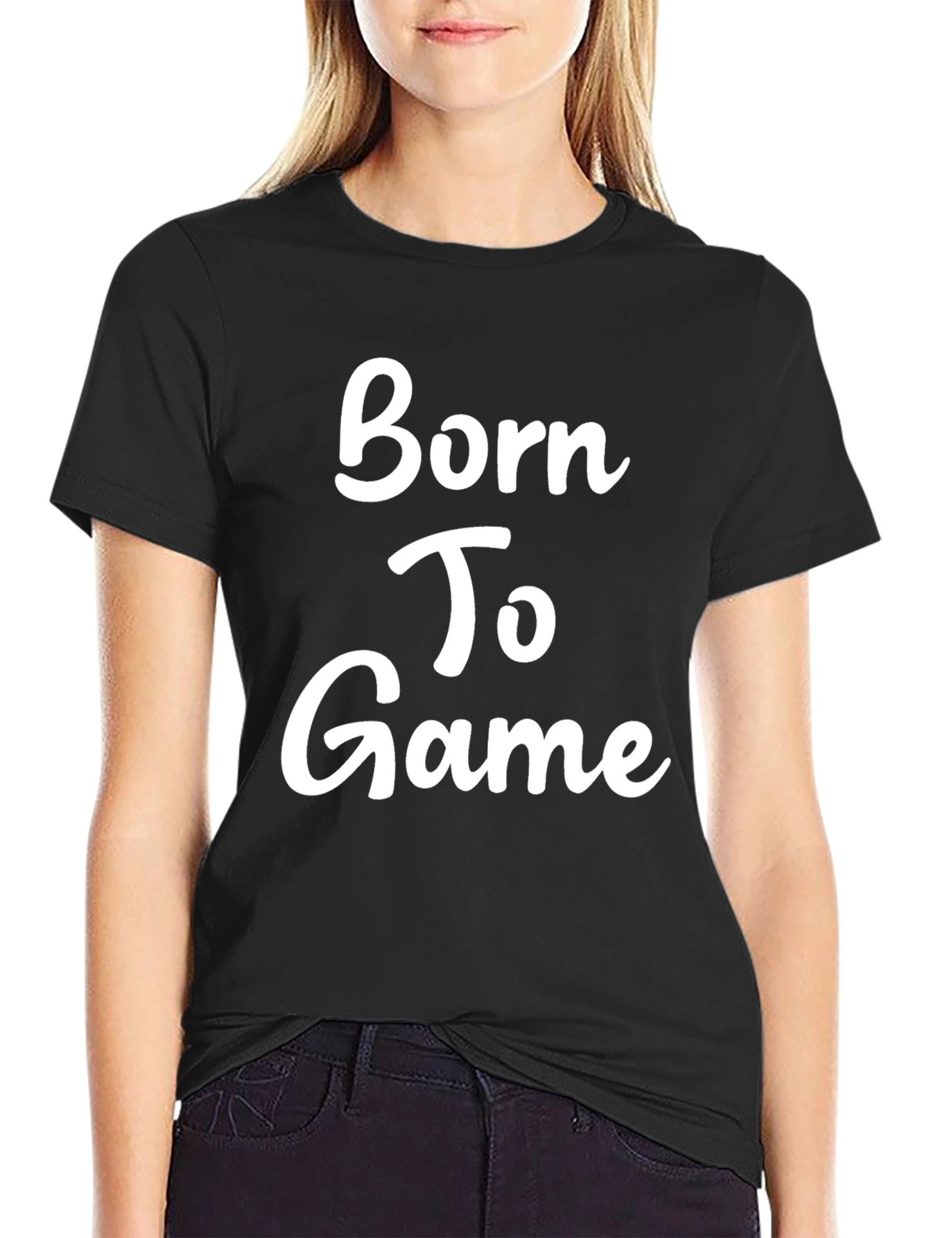 Born To Game Black T-Shirt - Gamer Apparel