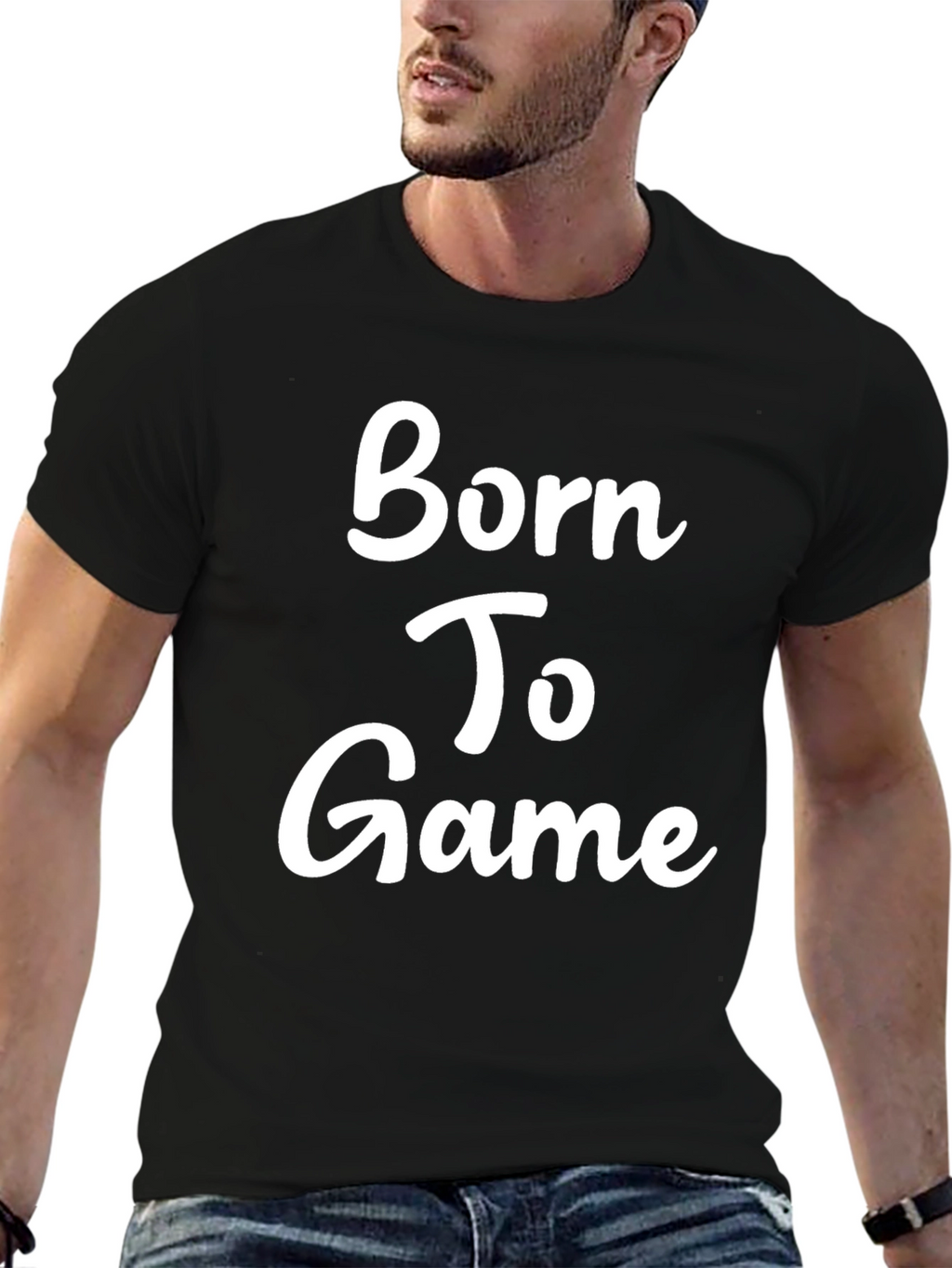 Born To Game Black T-Shirt - Gamer Apparel