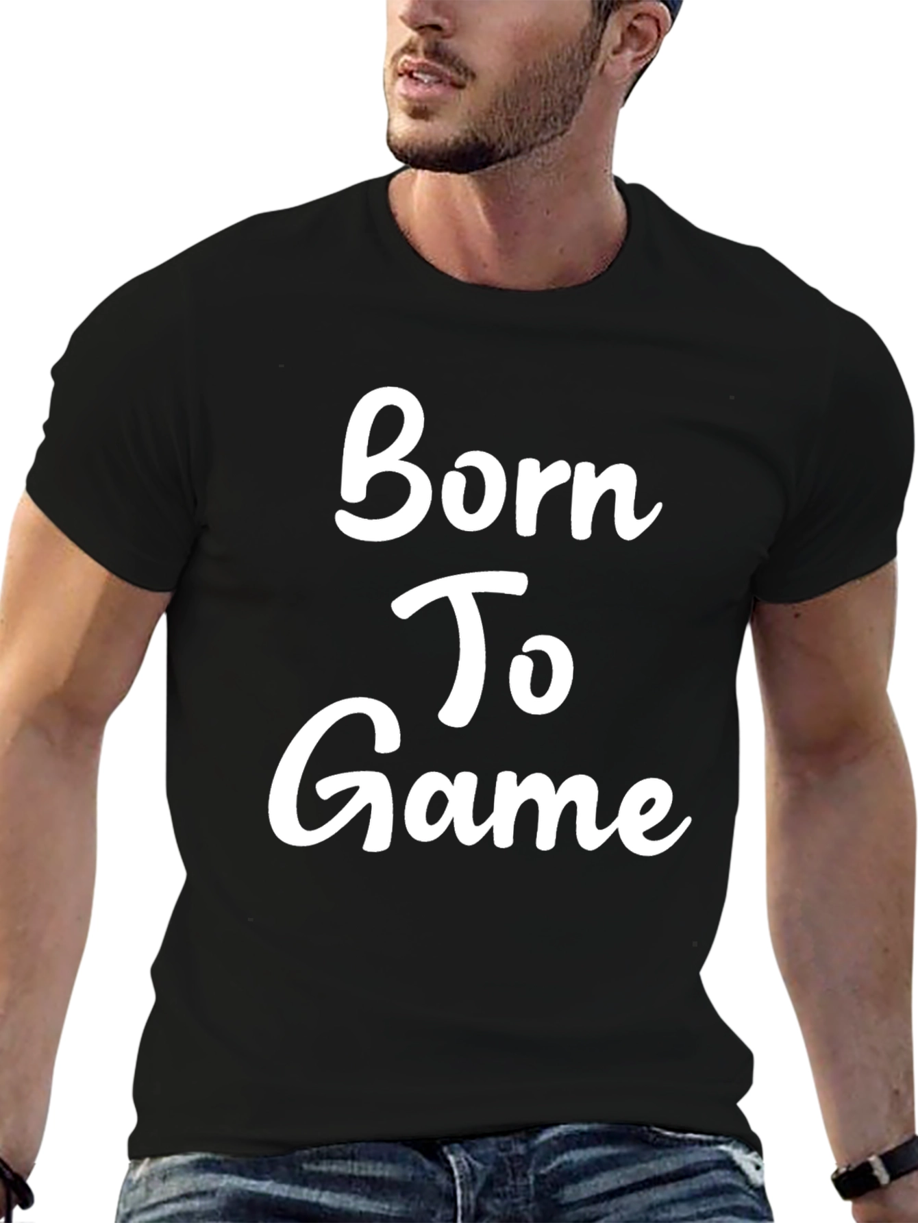 Born To Game Black T-Shirt - Gamer Apparel