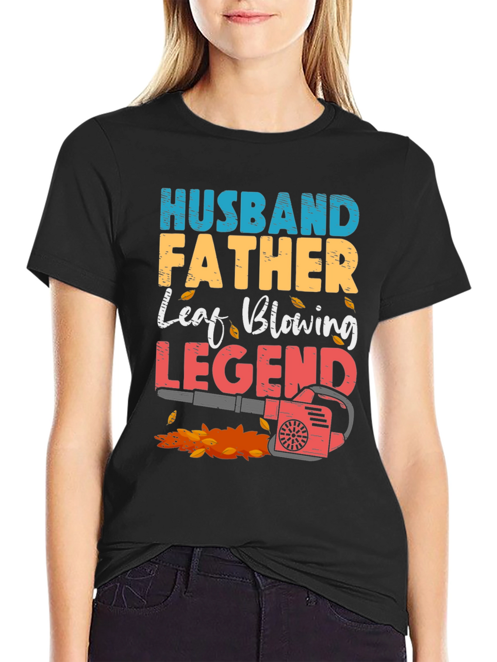 Husband Father Leaf Blowing Legend T-Shirt
