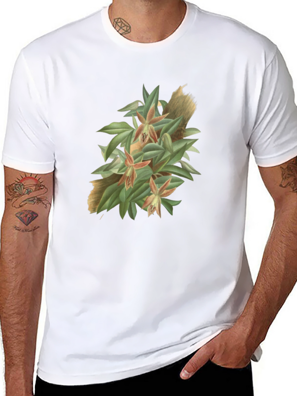 Botanical Graphic Tee - Artistic Nature T-Shirt