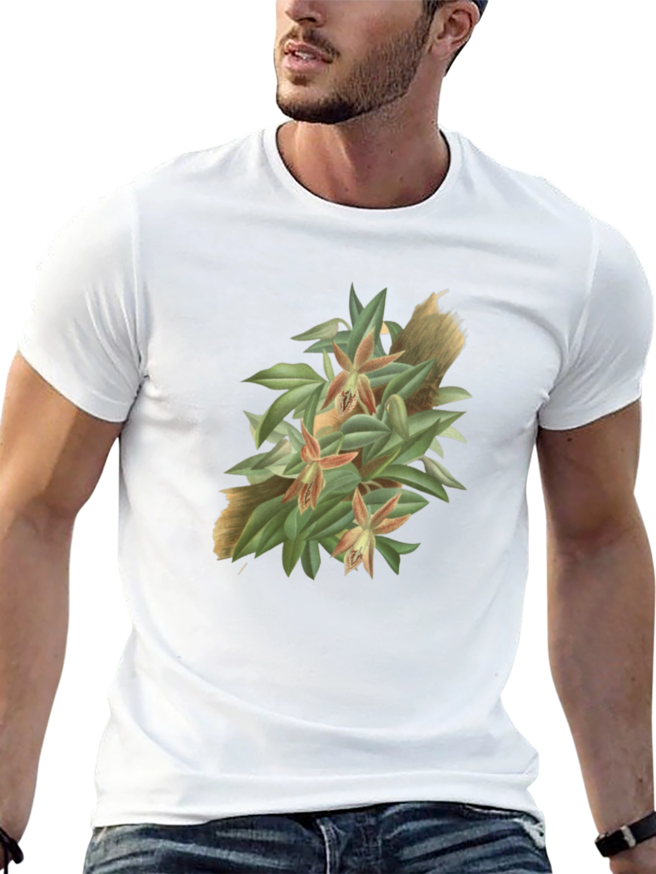 Botanical Graphic Tee - Artistic Nature T-Shirt