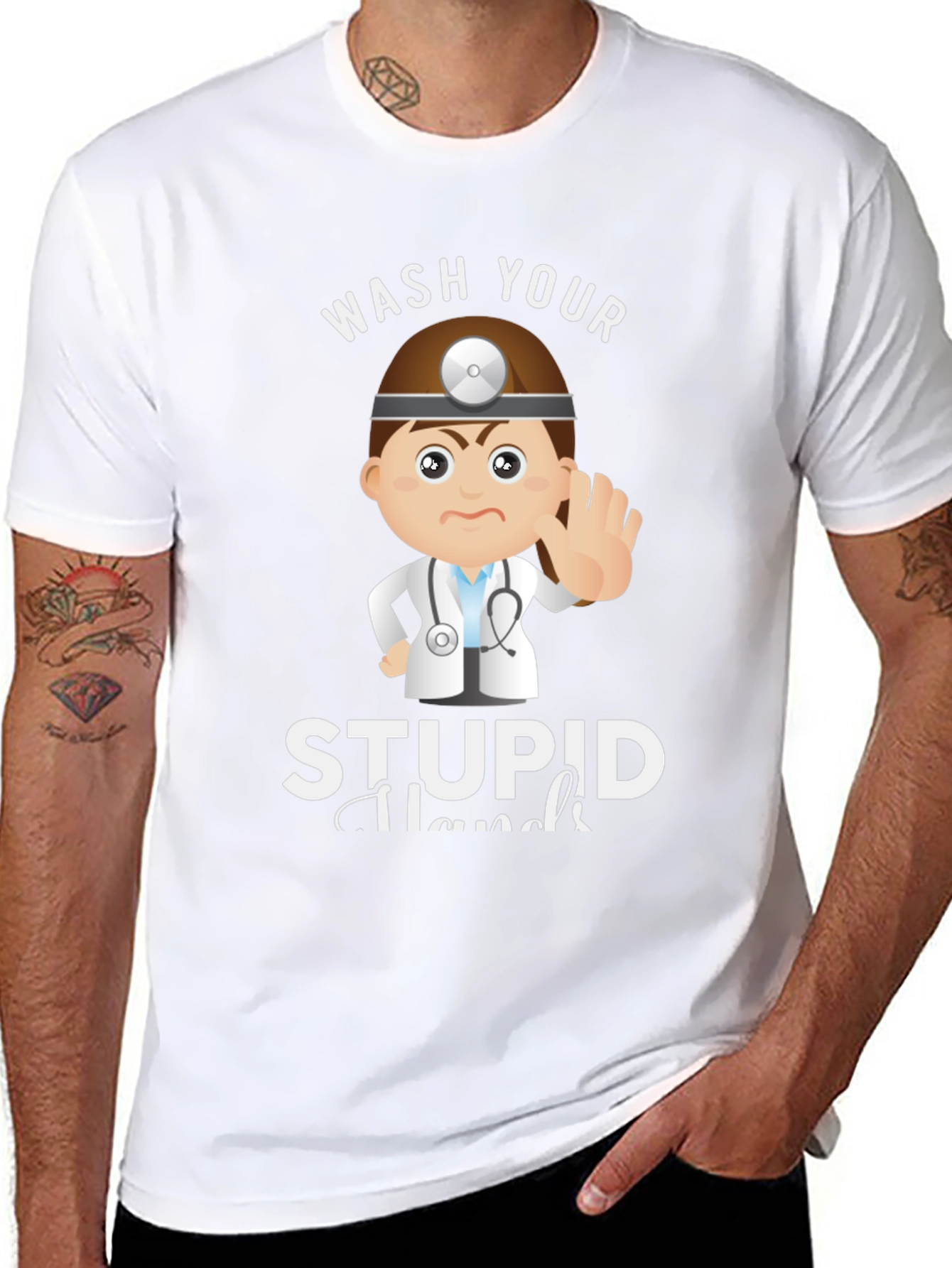 Wash Your Stupid Hands Graphic Tee