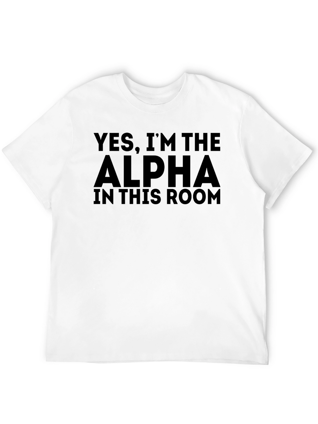 Alpha Statement T-Shirt - Bold Black Cotton Tee