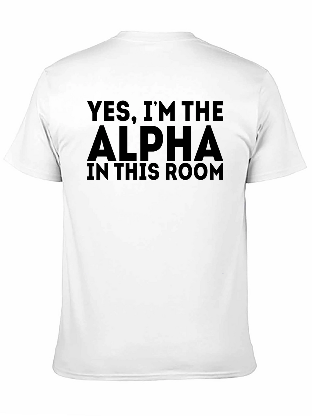 Alpha Statement T-Shirt - Bold Black Cotton Tee