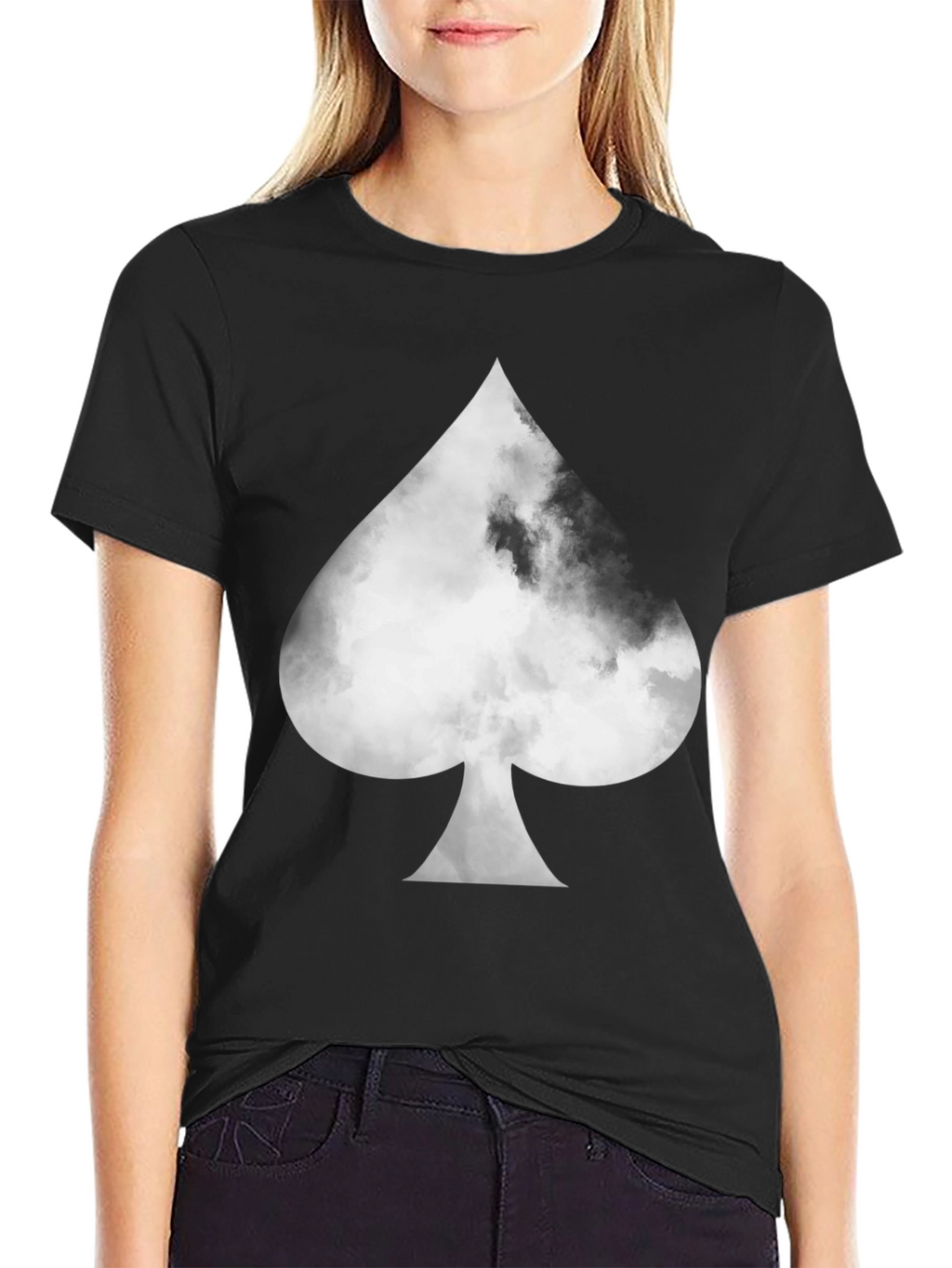 Spade Cloud Graphic T-Shirt - Casual Style