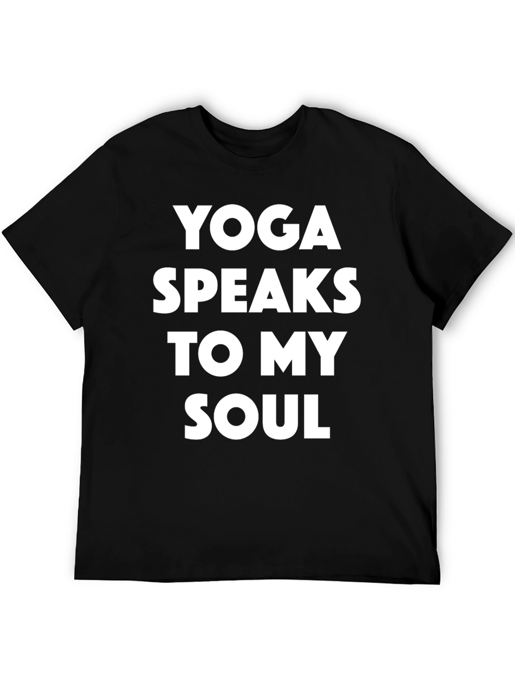 Yoga Speaks to My Soul Graphic Tee - Black