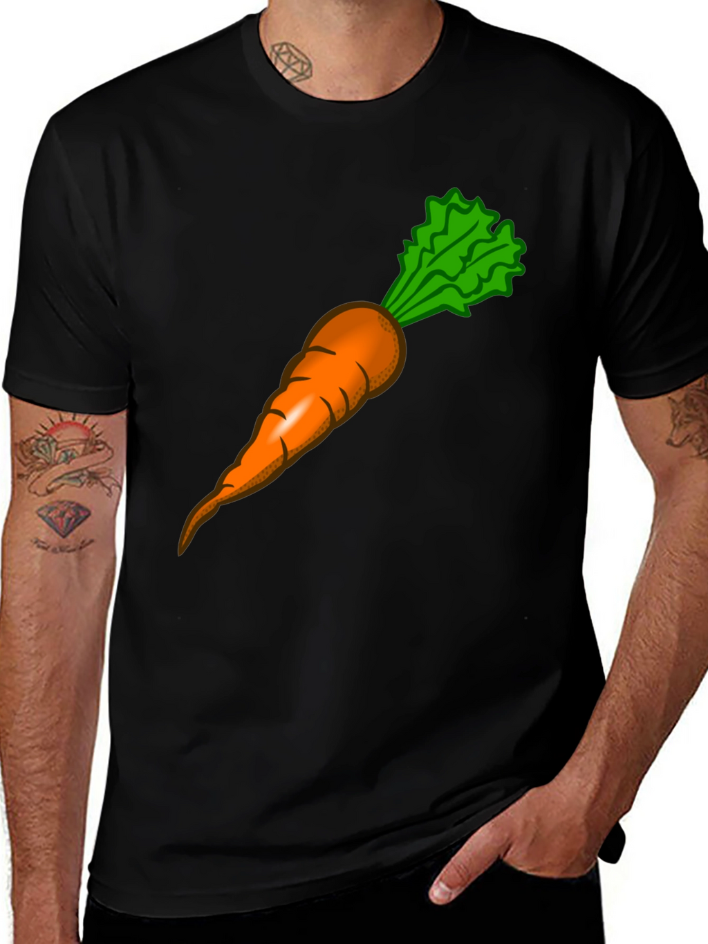 Carrot Graphic Tee - Vegetable Lovers T-Shirt