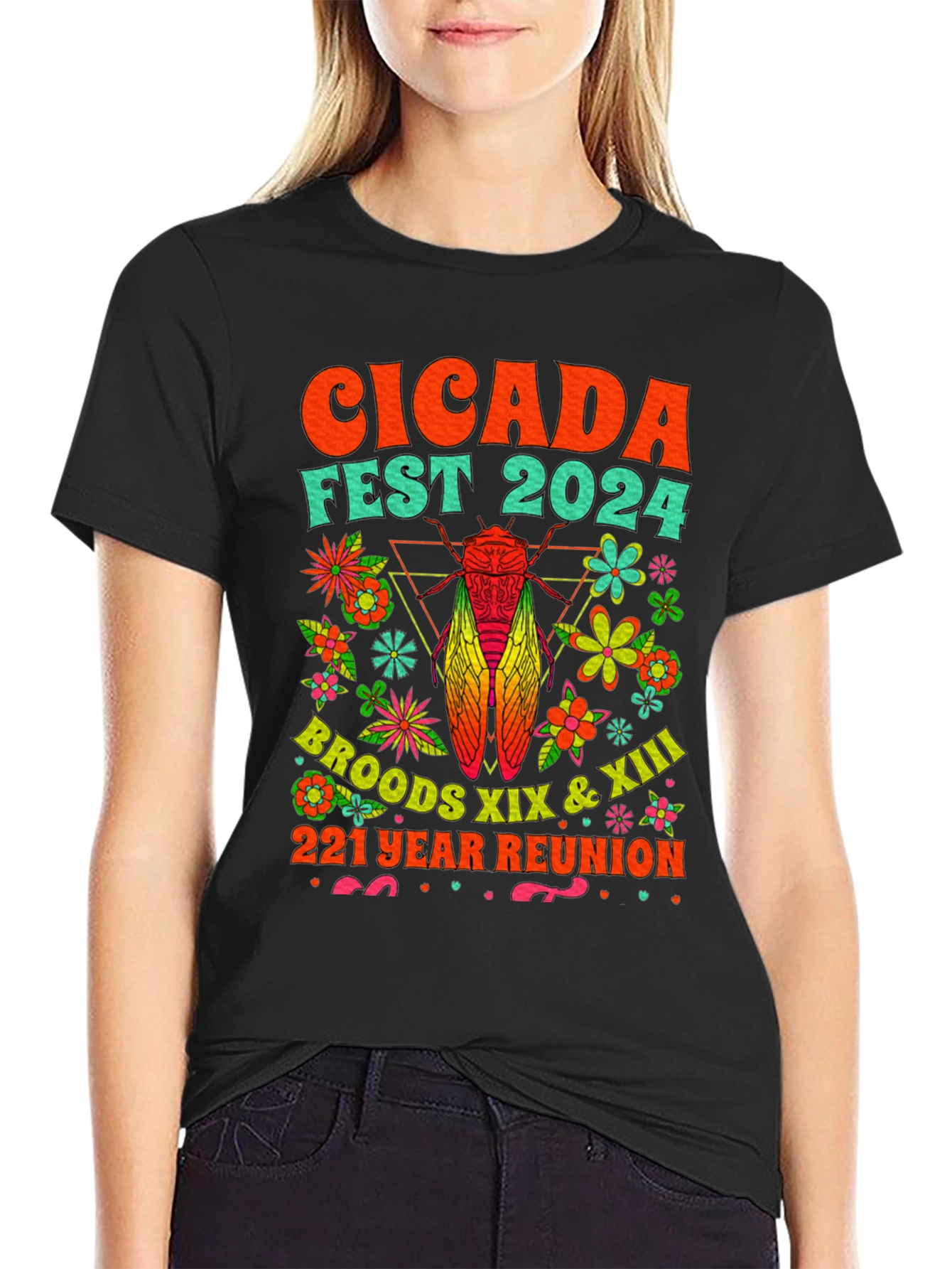Cicada Fest 2024 T-Shirt: Broods XIX & XIII Reunion Tee