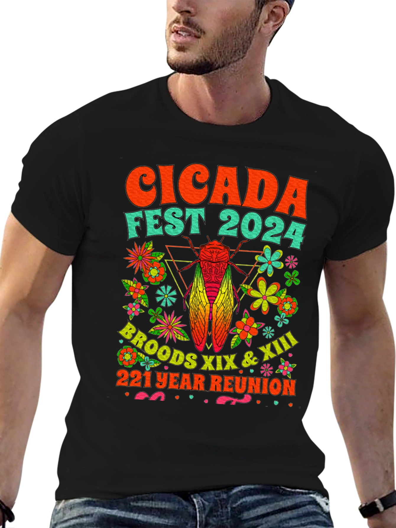 Cicada Fest 2024 T-Shirt: Broods XIX & XIII Reunion Tee