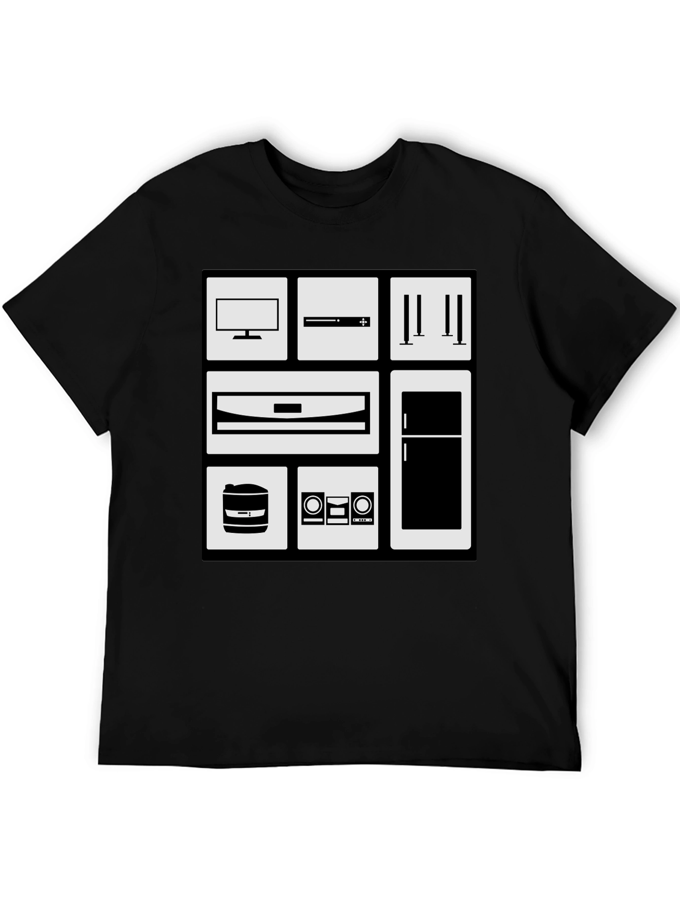 Appliance Icon Black Graphic Tee