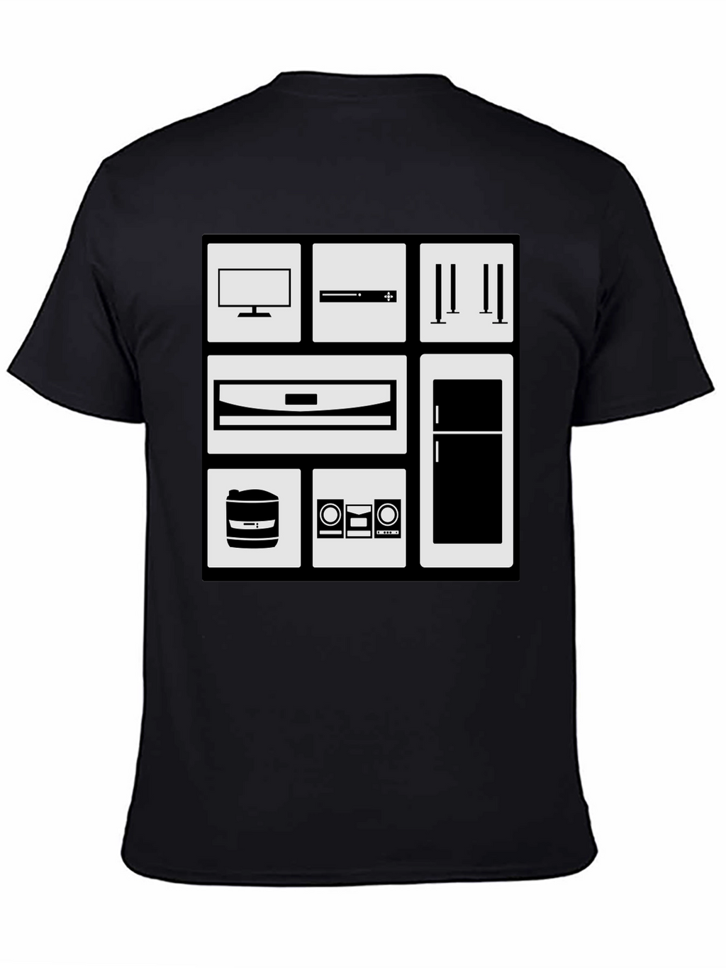 Appliance Icon Black Graphic Tee