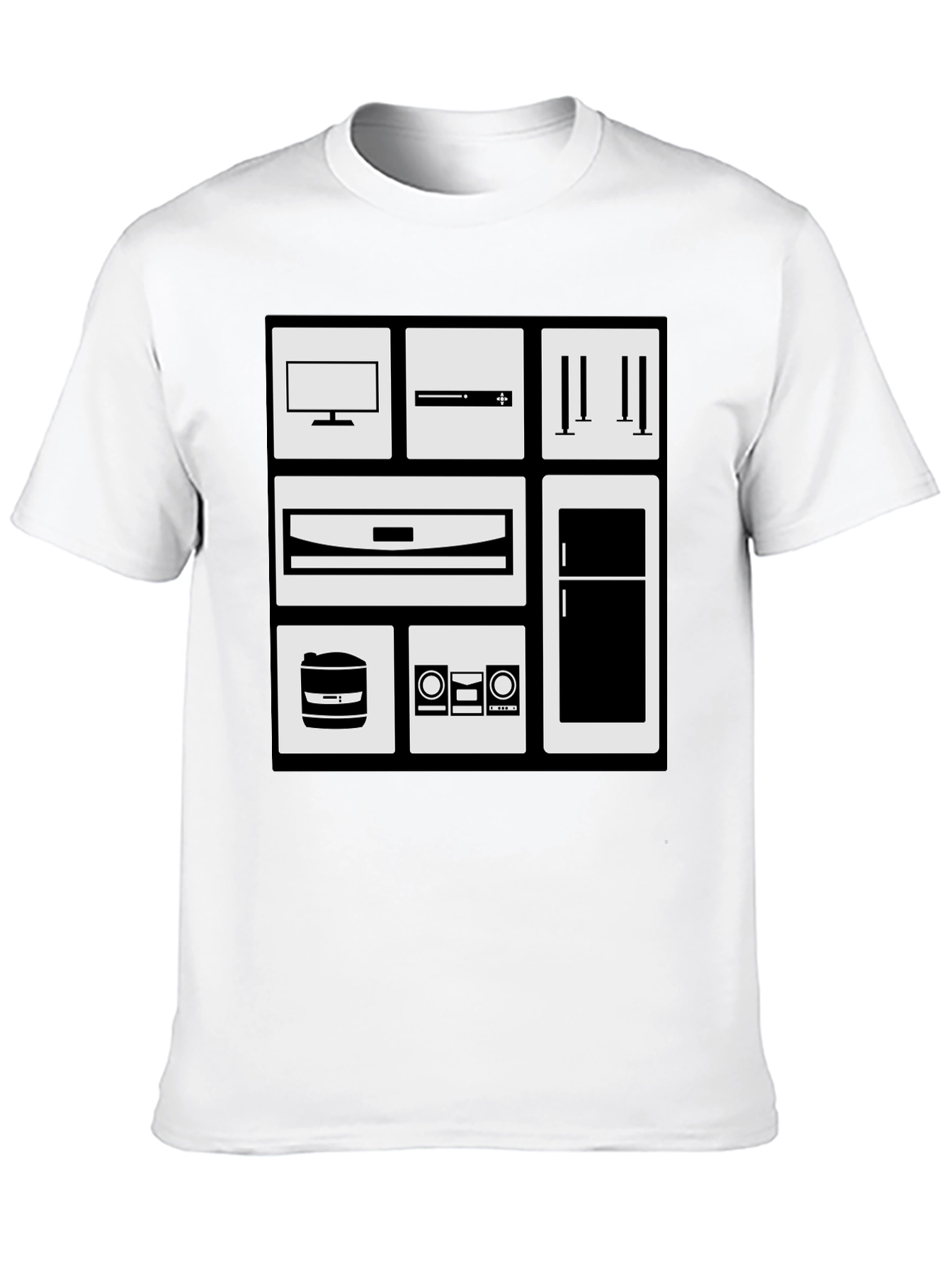 Appliance Icon Black Graphic Tee