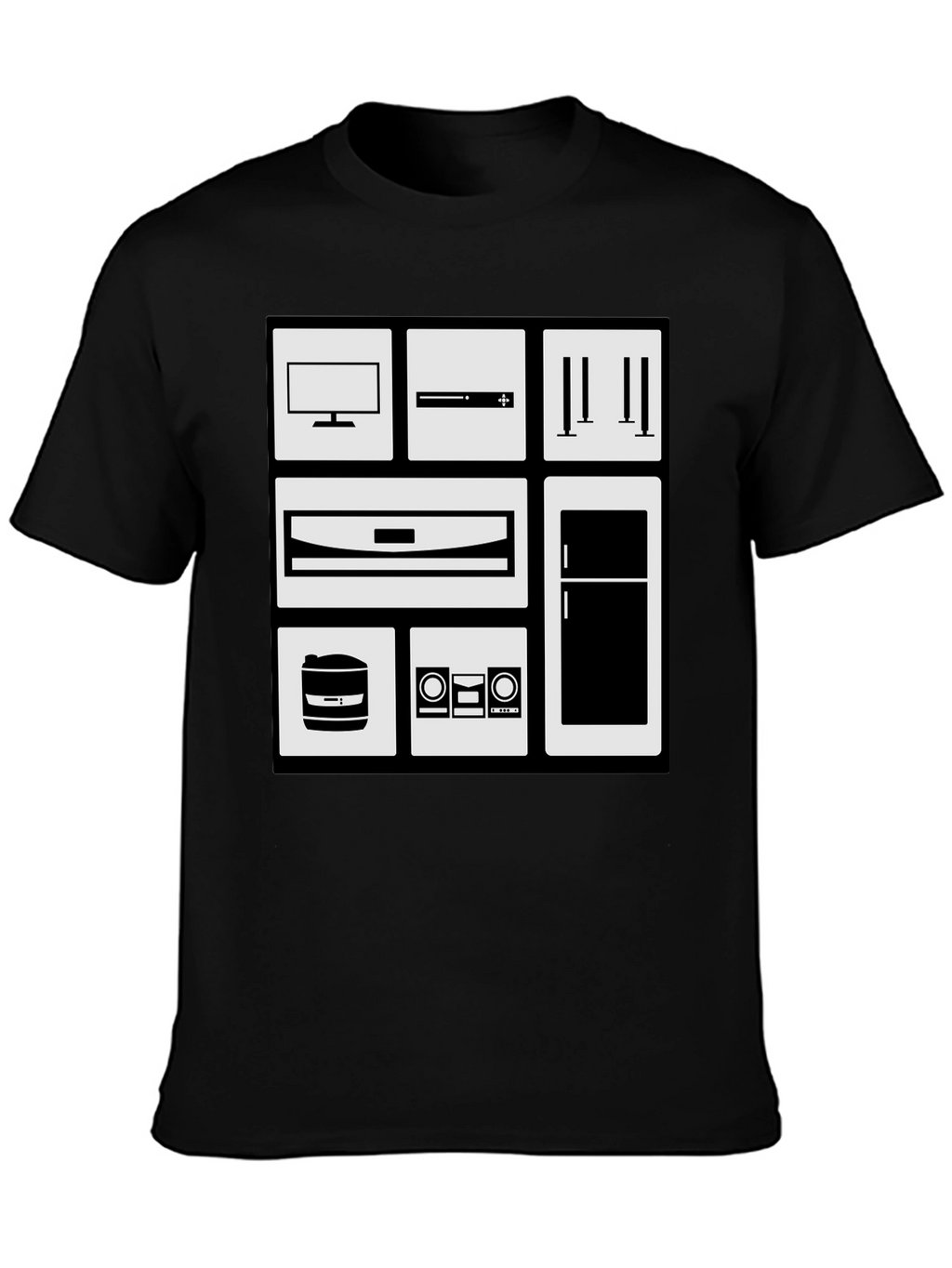 Appliance Icon Black Graphic Tee