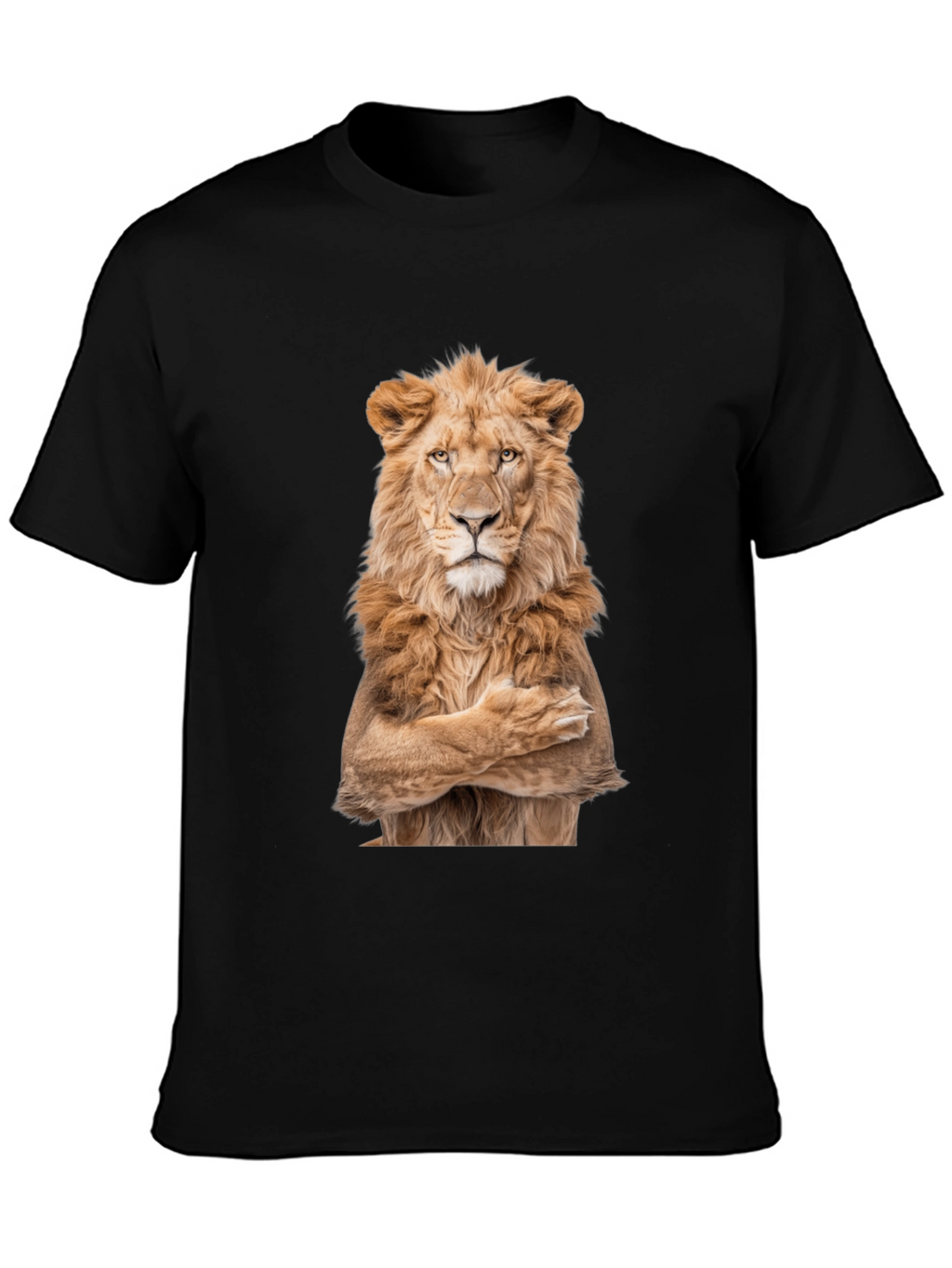 Lion Crossed Arms Graphic Tee