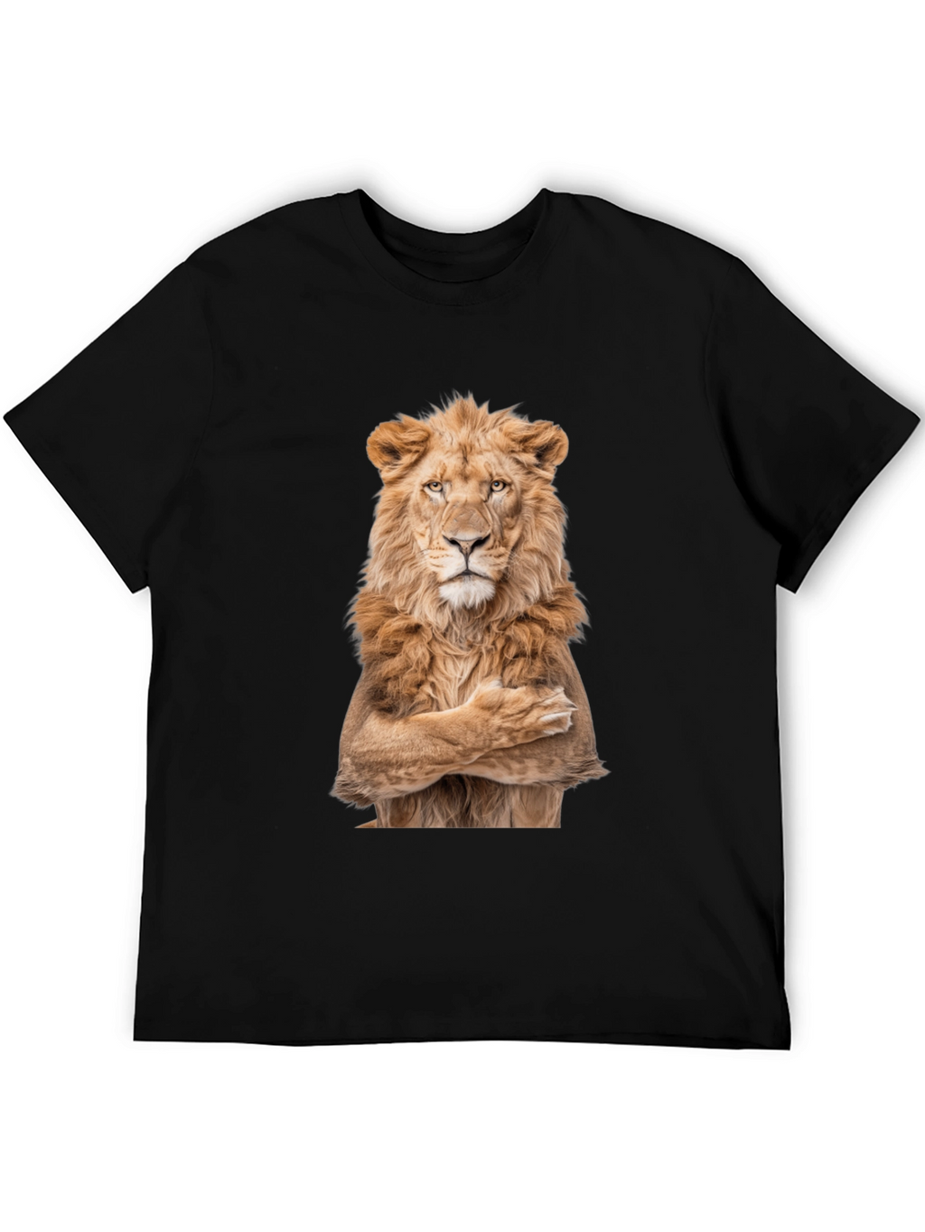 Lion Crossed Arms Graphic Tee