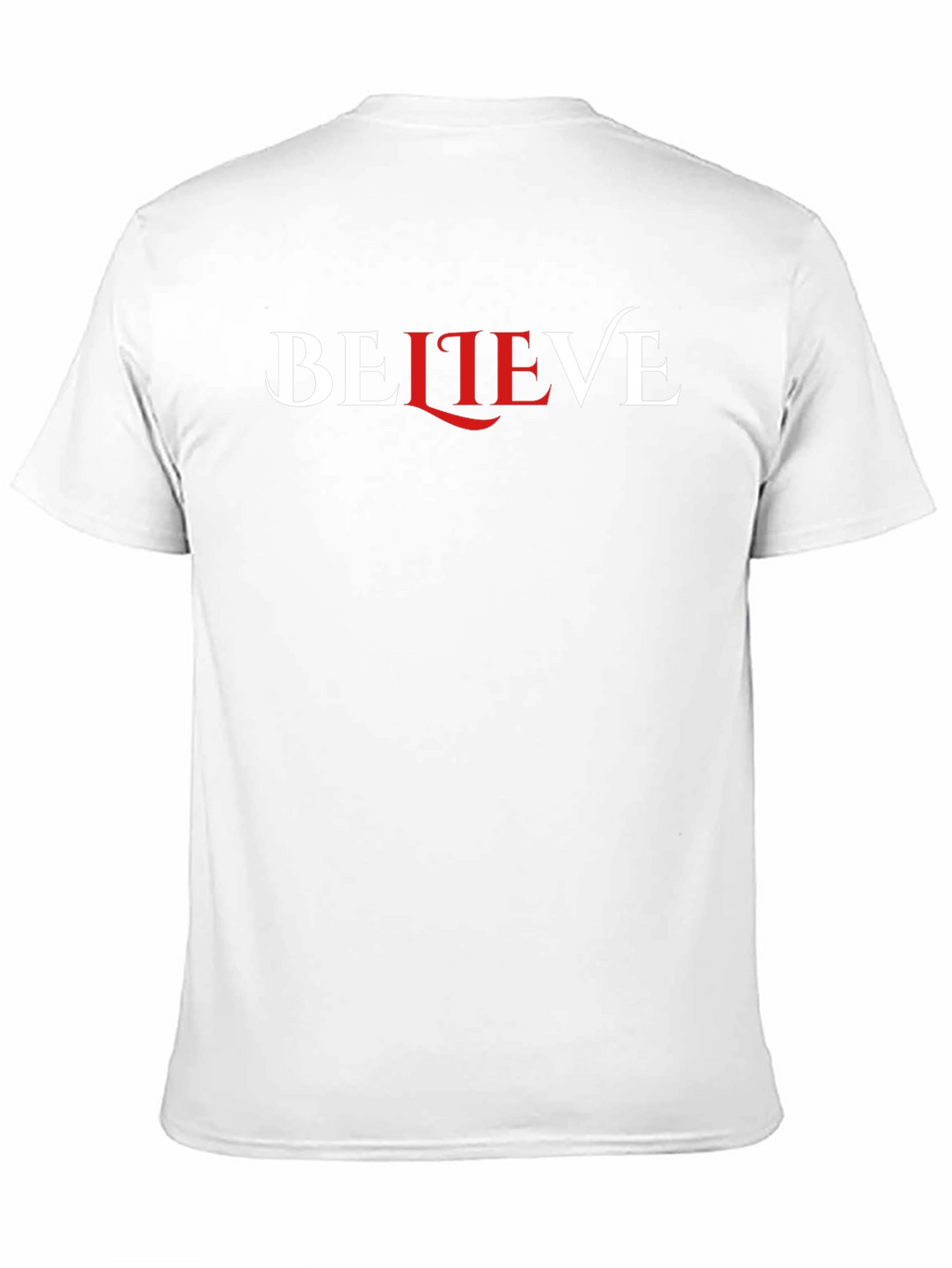 Believe Graphic Print Black Crew Neck T-Shirt