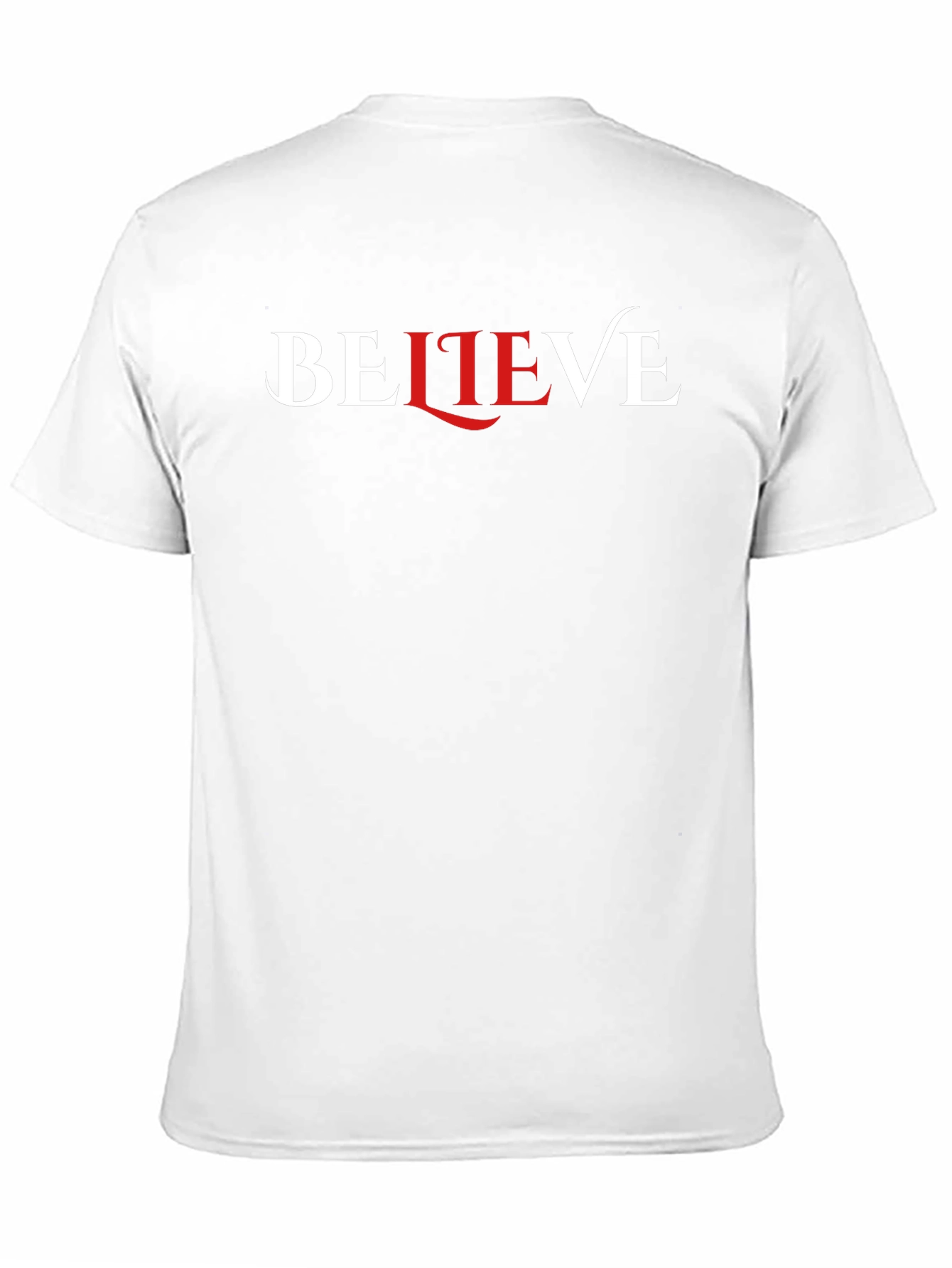 Believe Graphic Print Black Crew Neck T-Shirt