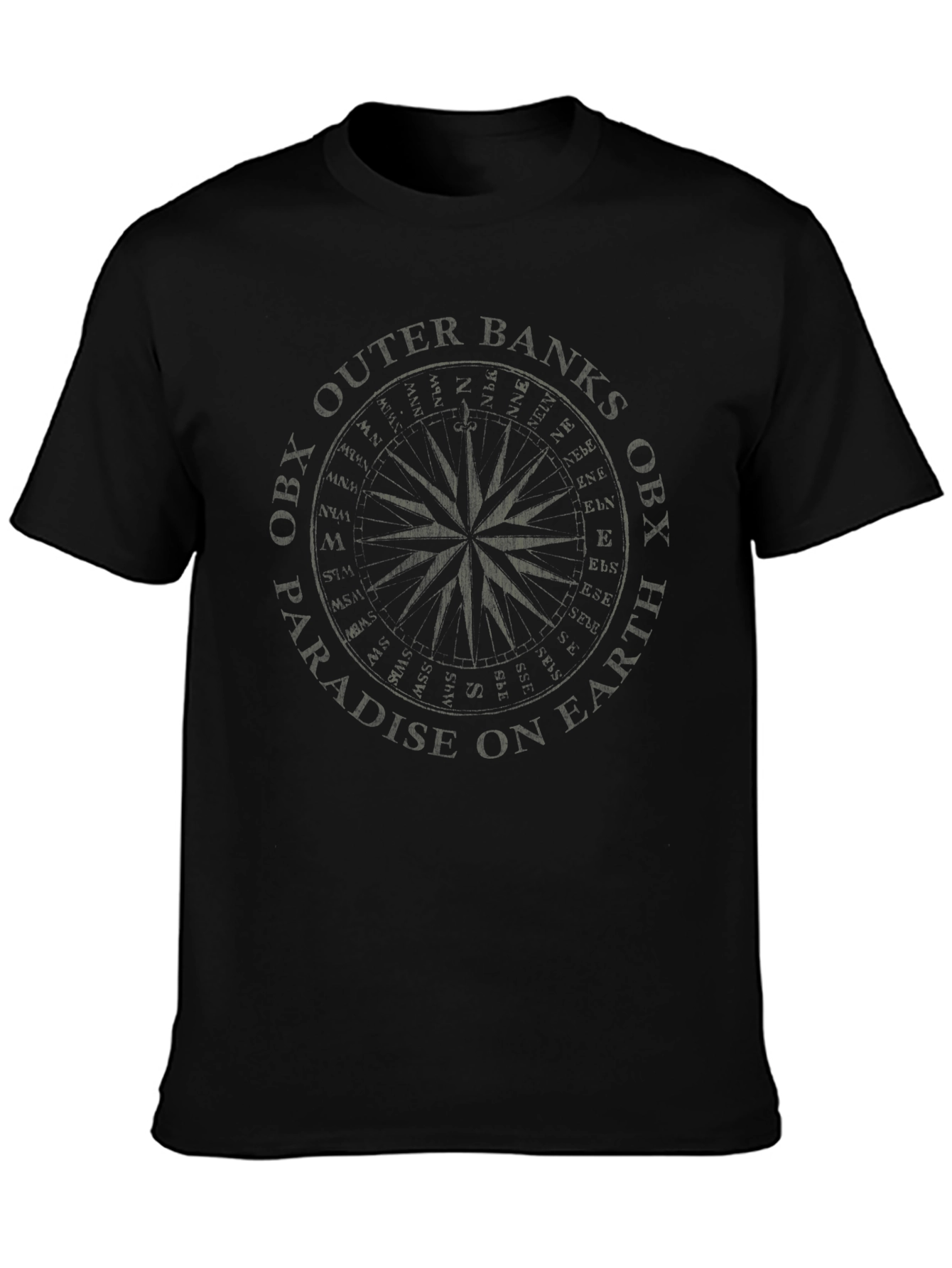 Outer Banks OBX Paradise Compass Graphic T-Shirt