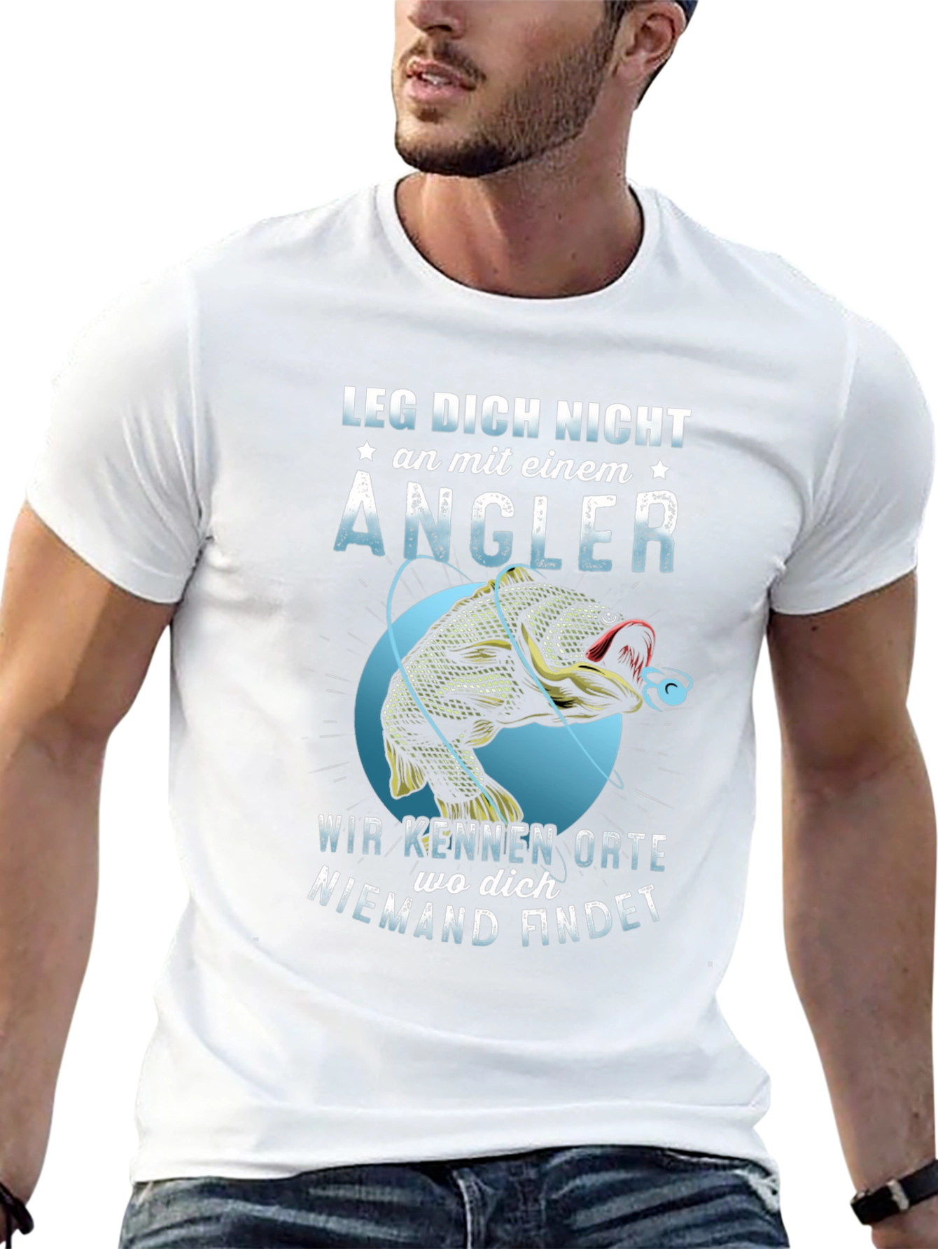 Funny Fishing T-Shirt - Angler Design