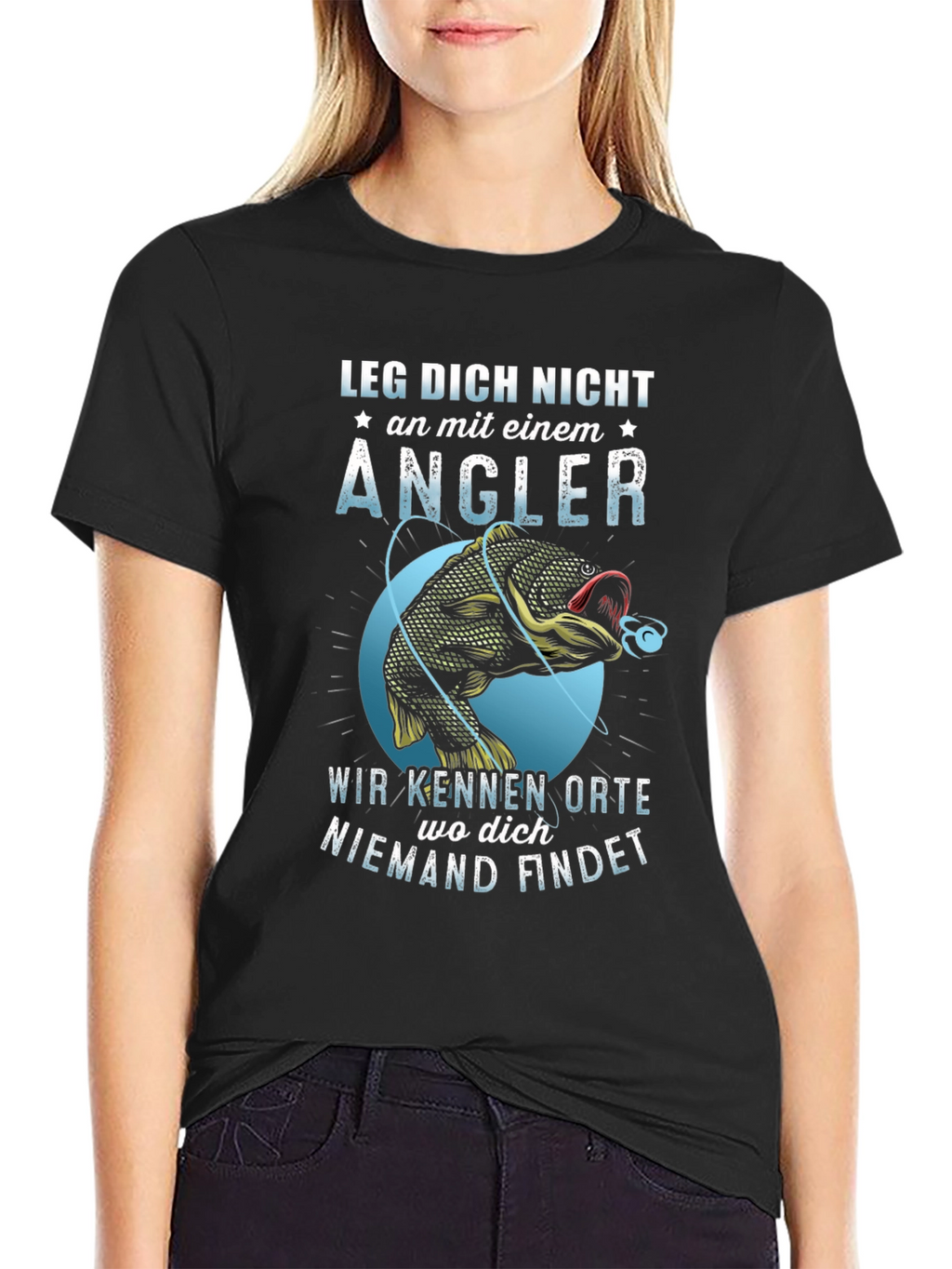 Funny Fishing T-Shirt - Angler Design