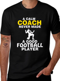 A Calm Coach Football Player T-Shirt