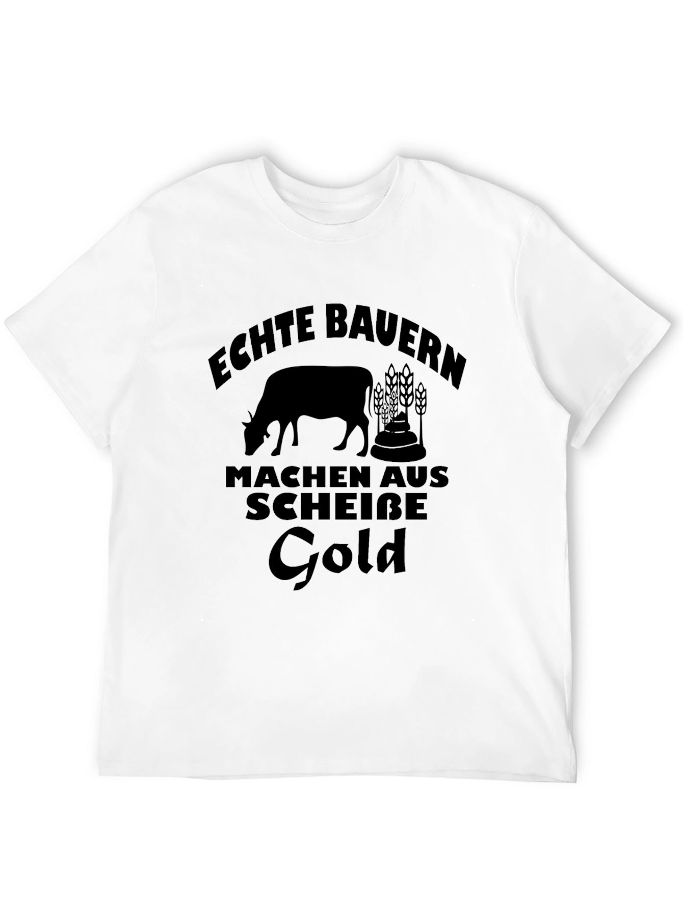 Echte Bauern Make Gold T-Shirt - Black Graphic Tee