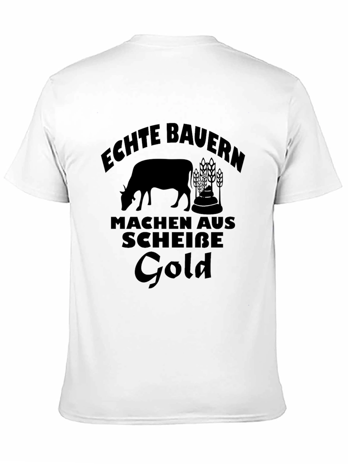 Echte Bauern Make Gold T-Shirt - Black Graphic Tee
