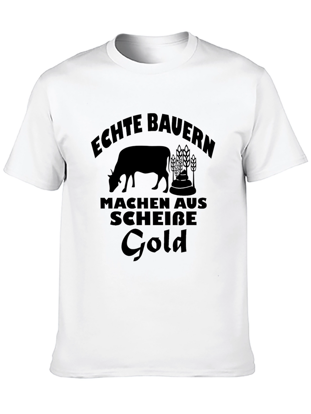 Echte Bauern Make Gold T-Shirt - Black Graphic Tee