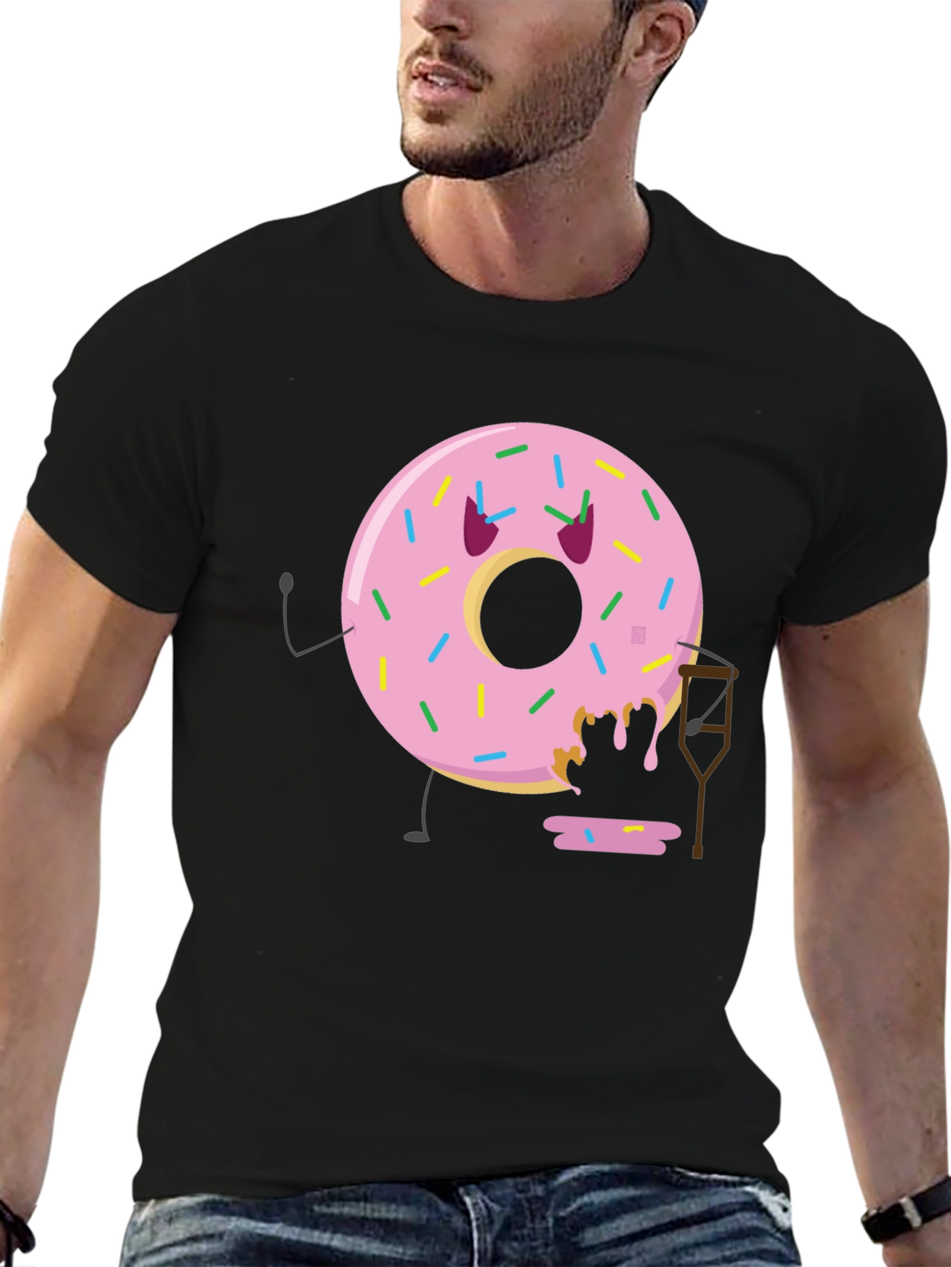 Funny Injured Donut T-Shirt