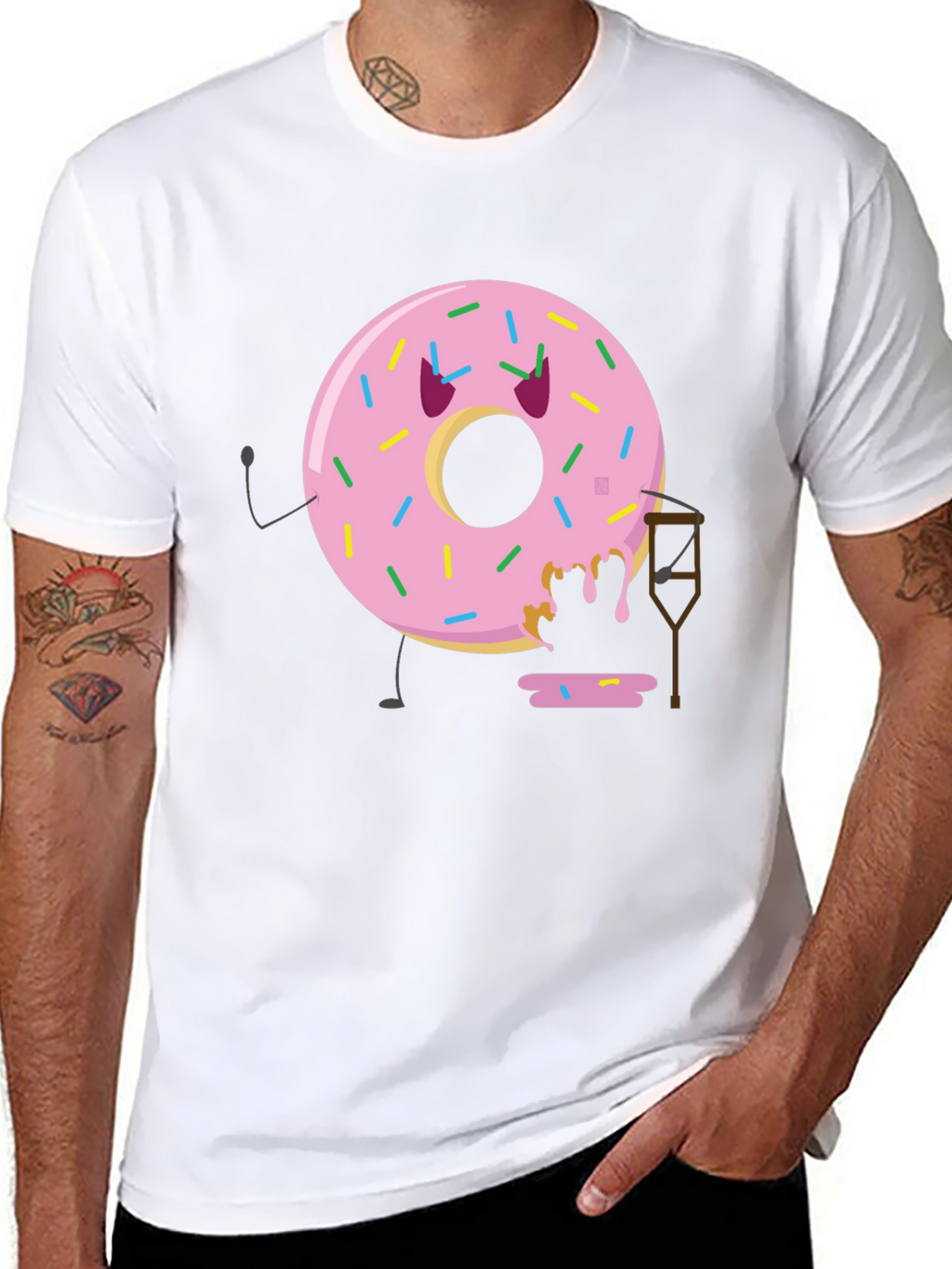 Funny Injured Donut T-Shirt