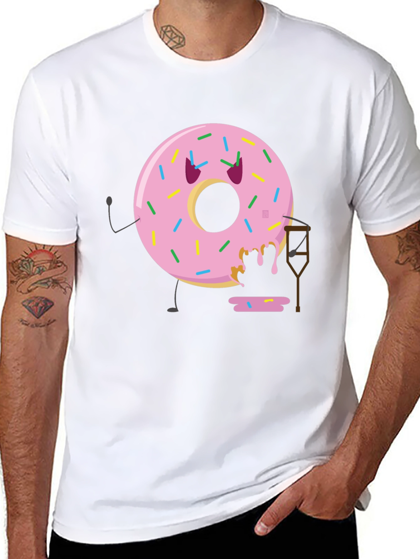 Funny Injured Donut T-Shirt