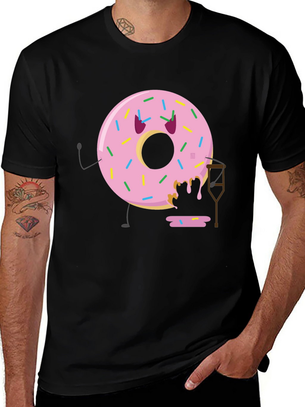Funny Injured Donut T-Shirt
