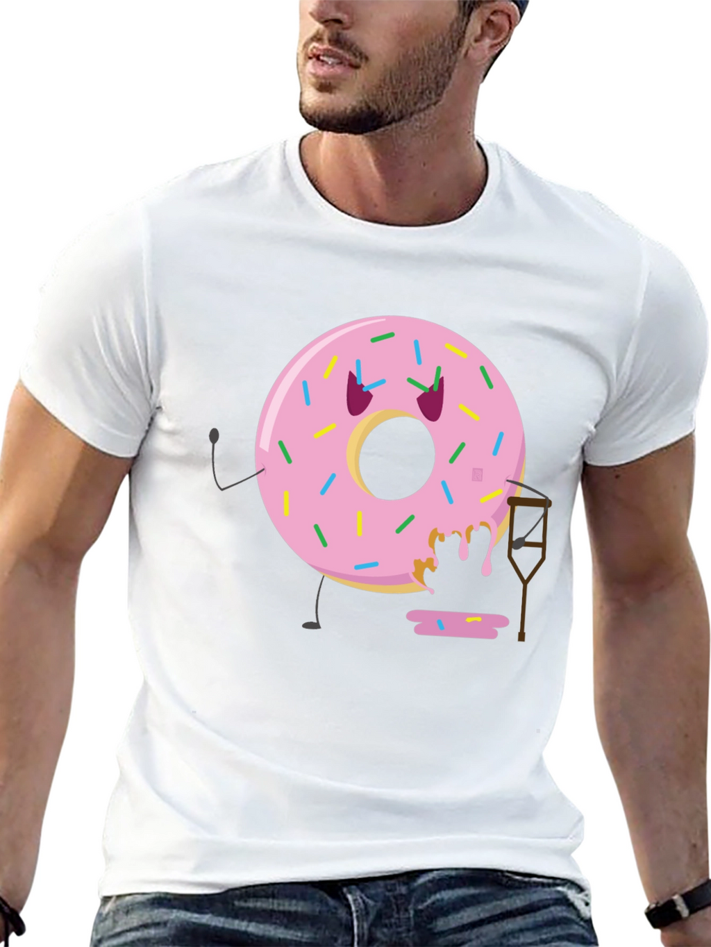 Funny Injured Donut T-Shirt