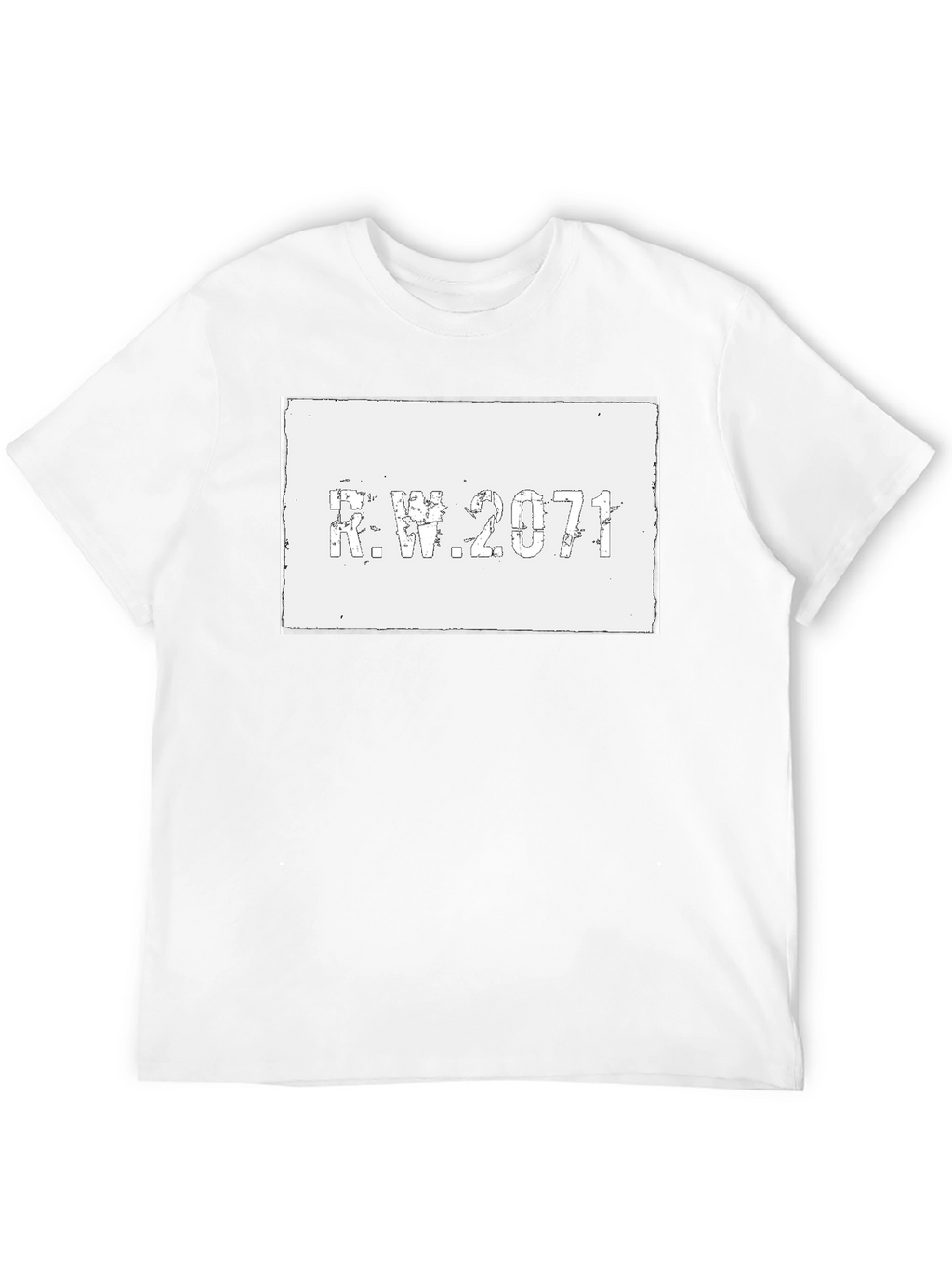 R.W. 2071 Graphic Tee - Distressed Print