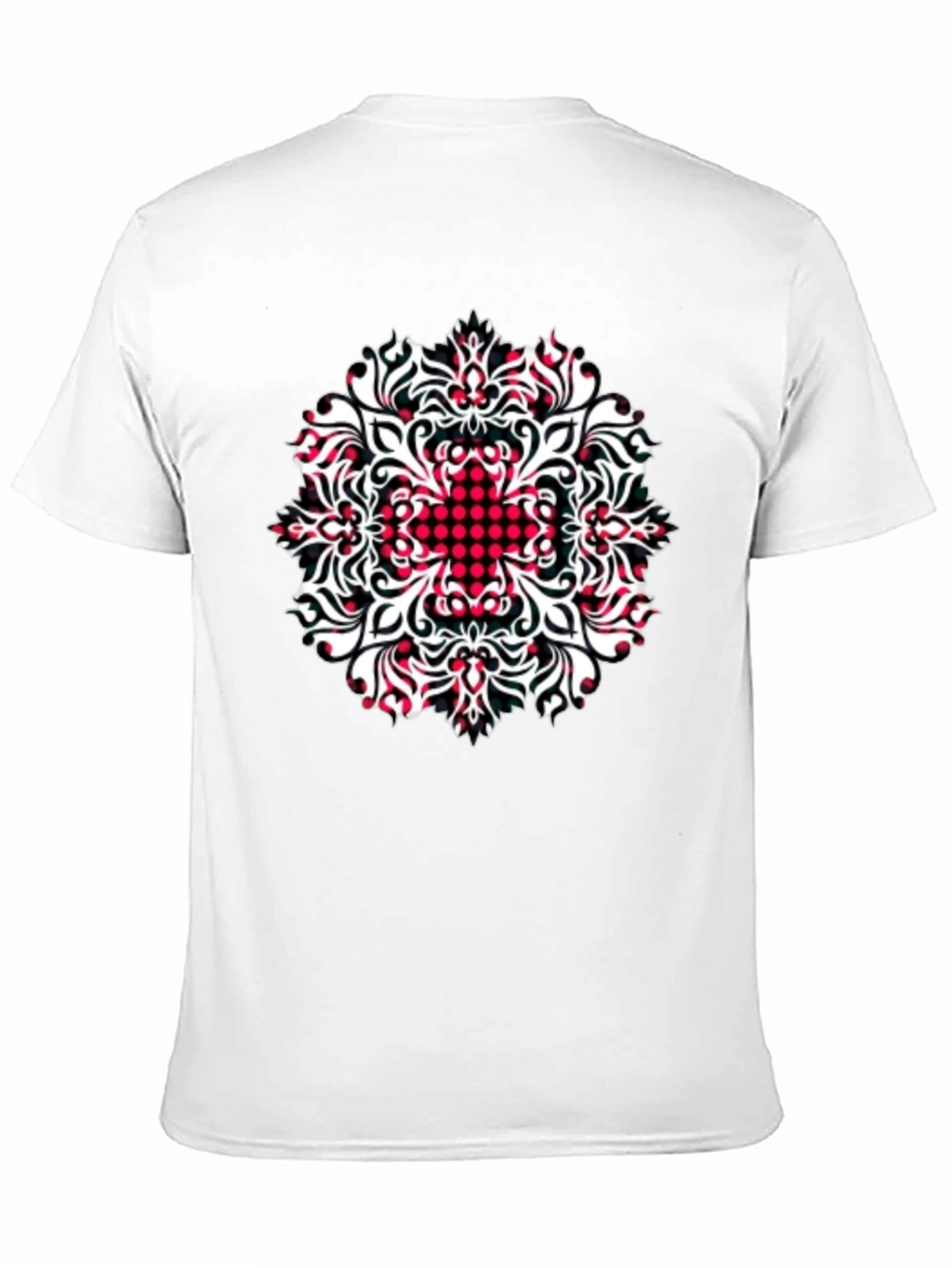 Patterned Black T-Shirt