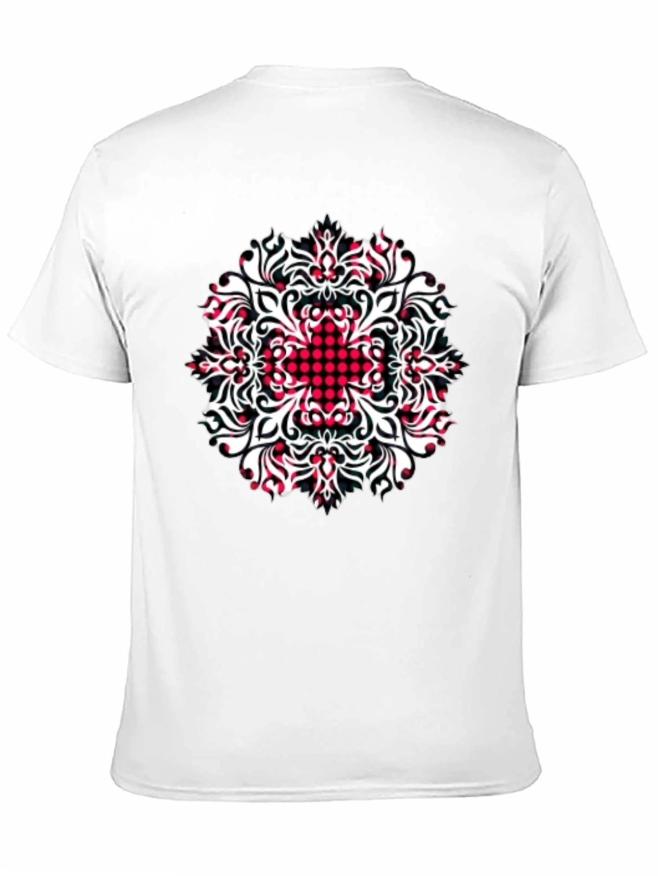 Patterned Black T-Shirt