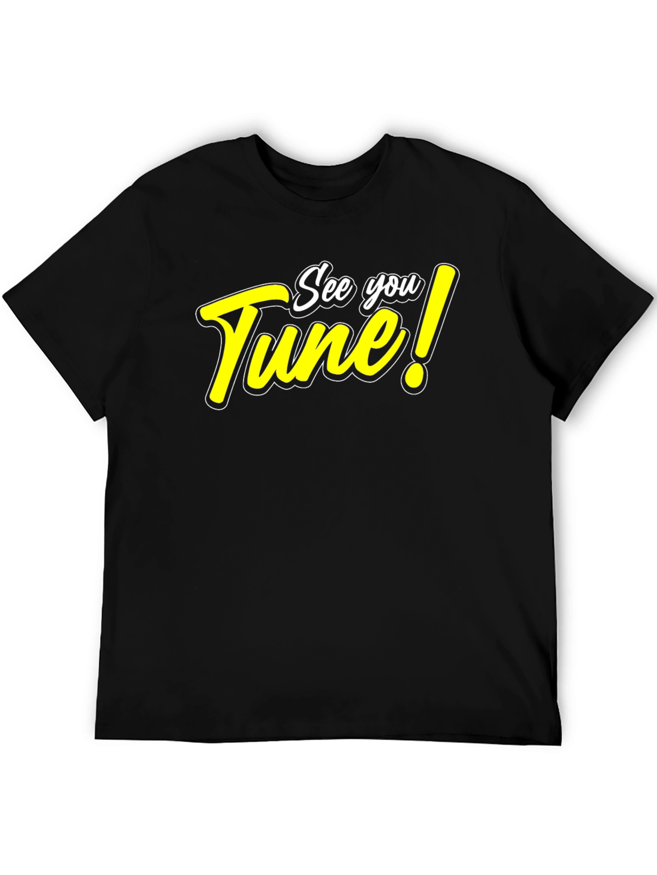 See You Tune! Black Graphic T-Shirt