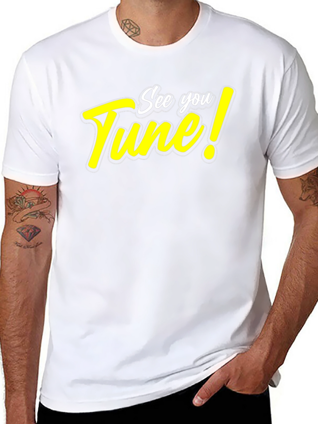 See You Tune! Black Graphic T-Shirt