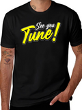 See You Tune! Black Graphic T-Shirt
