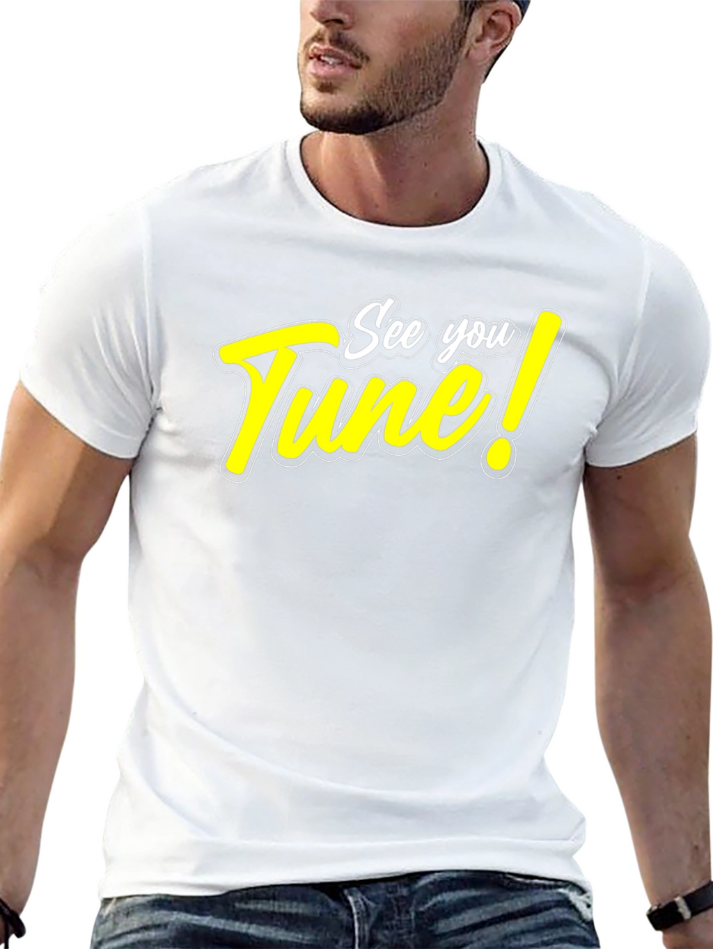 See You Tune! Black Graphic T-Shirt