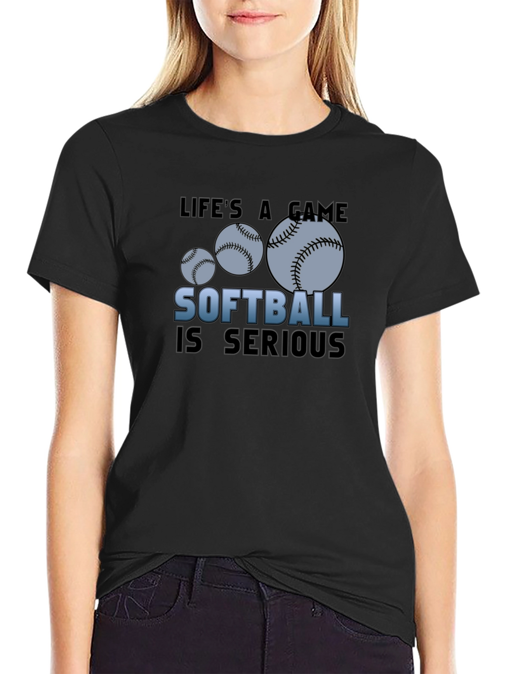 Softball is Serious Graphic Tee