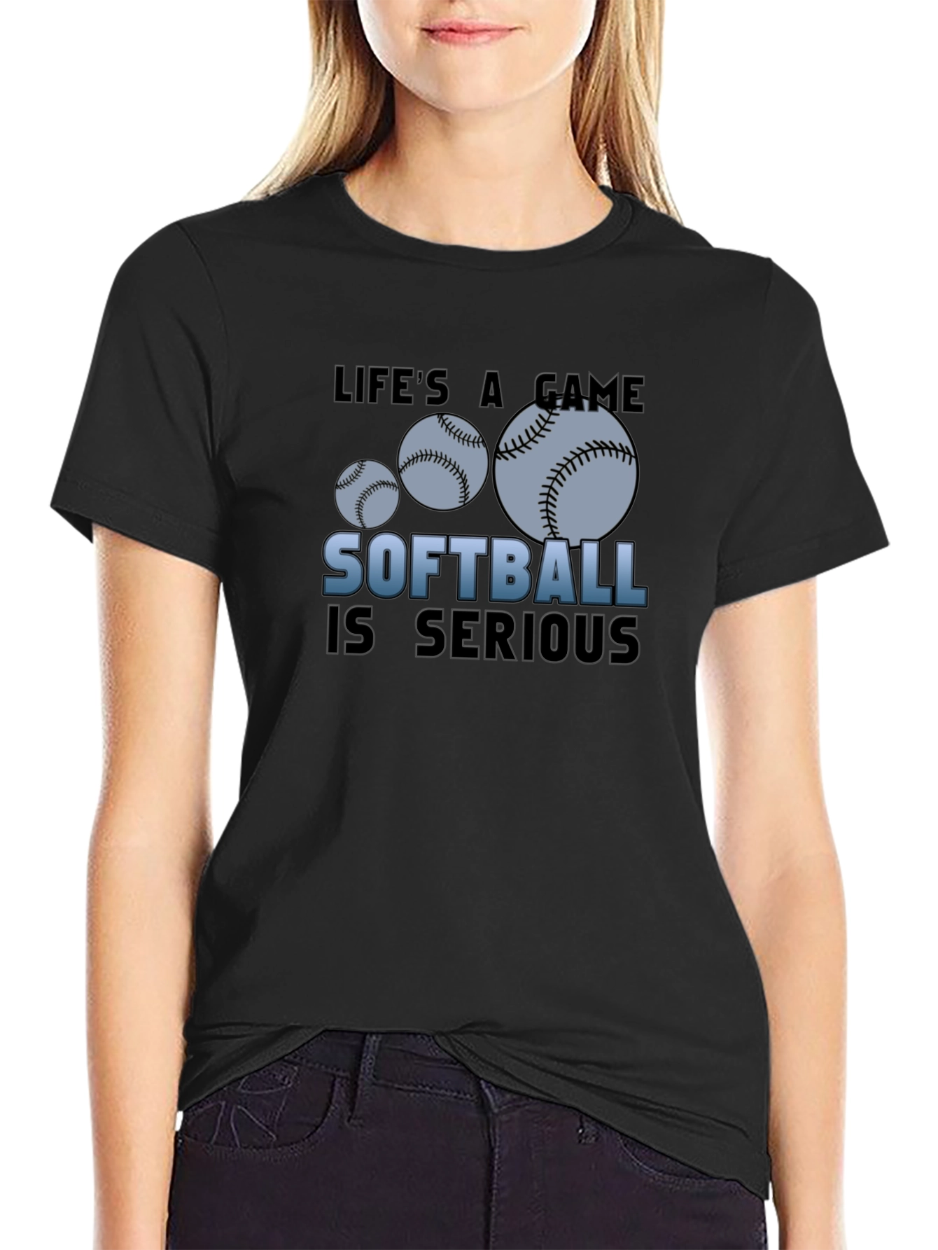 Softball is Serious Graphic Tee