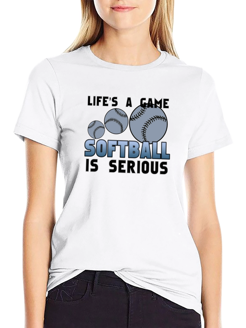 Softball is Serious Graphic Tee