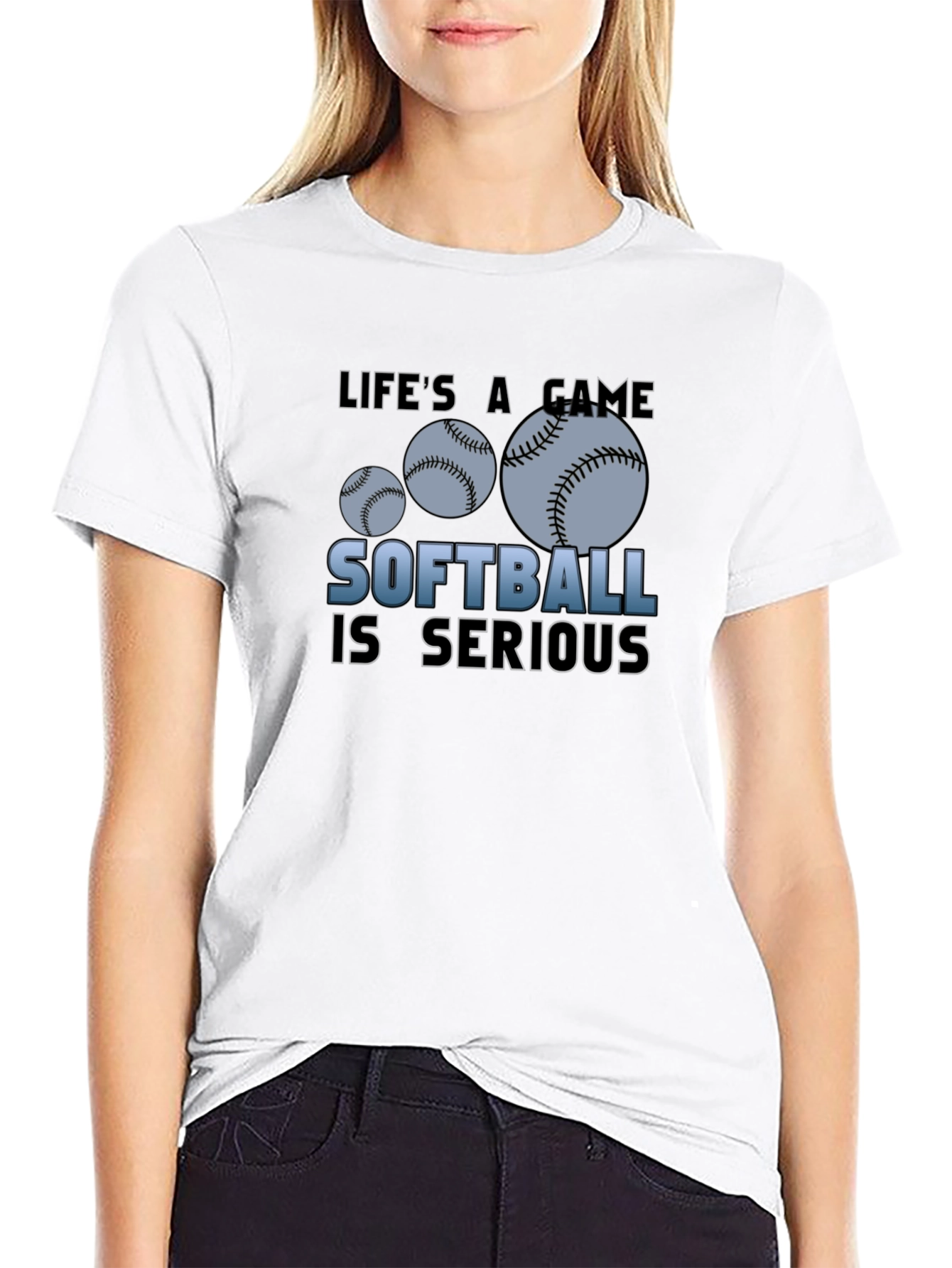 Softball is Serious Graphic Tee