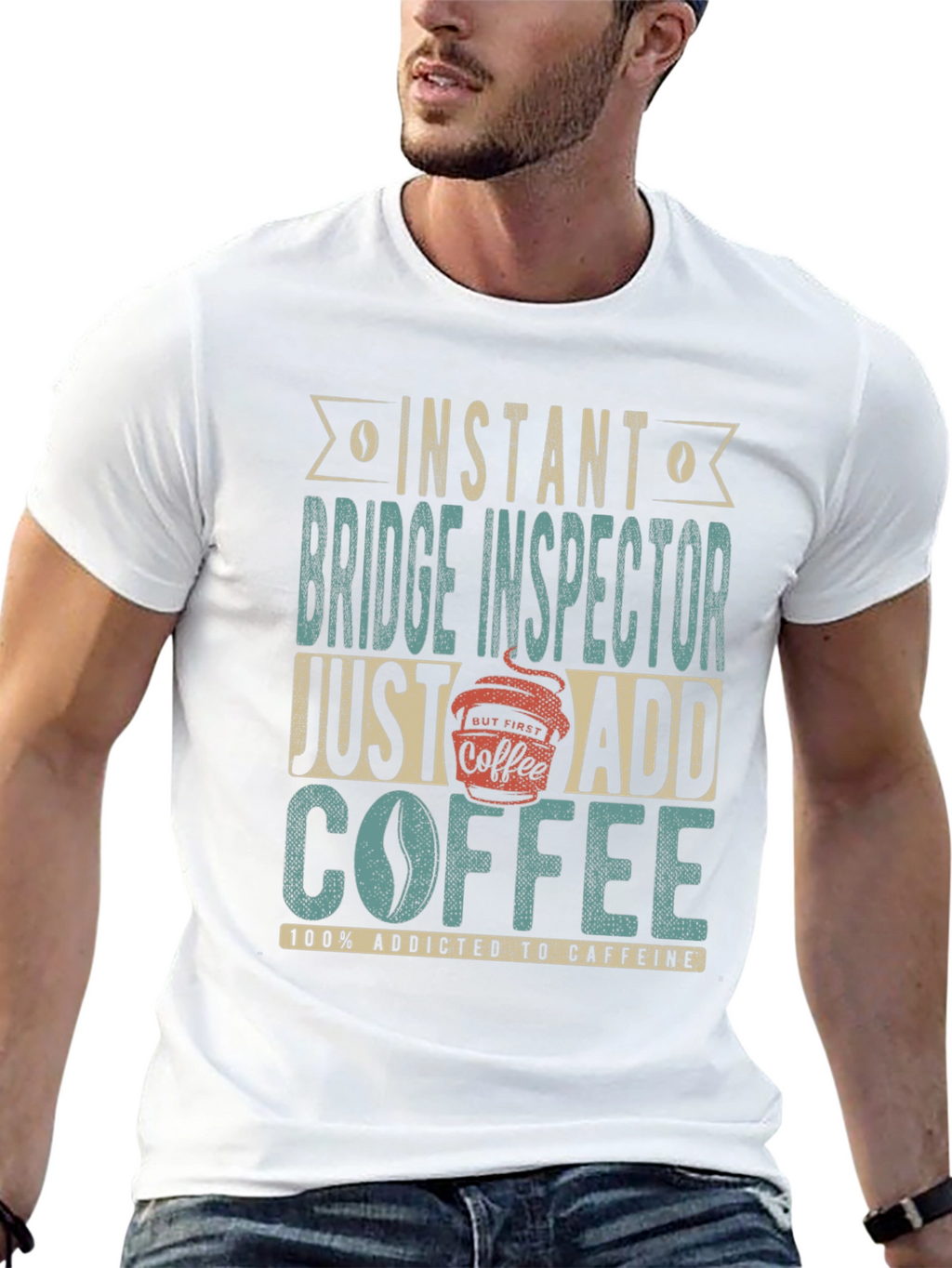 Instant Bridge Inspector Coffee Addict T-Shirt