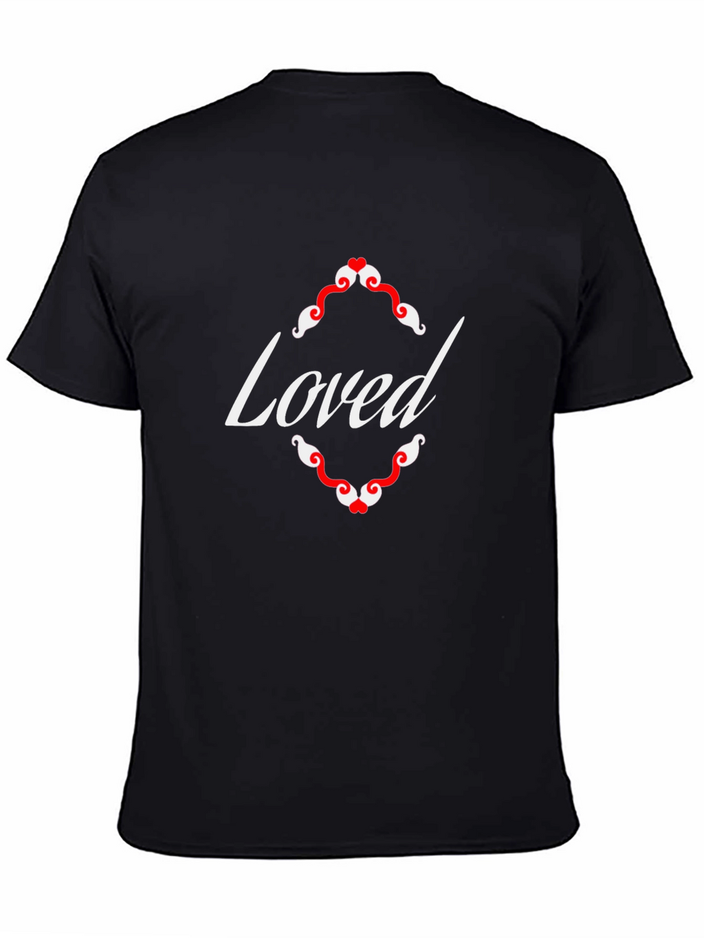 Loved Graphic Tee - Black Cotton T-Shirt
