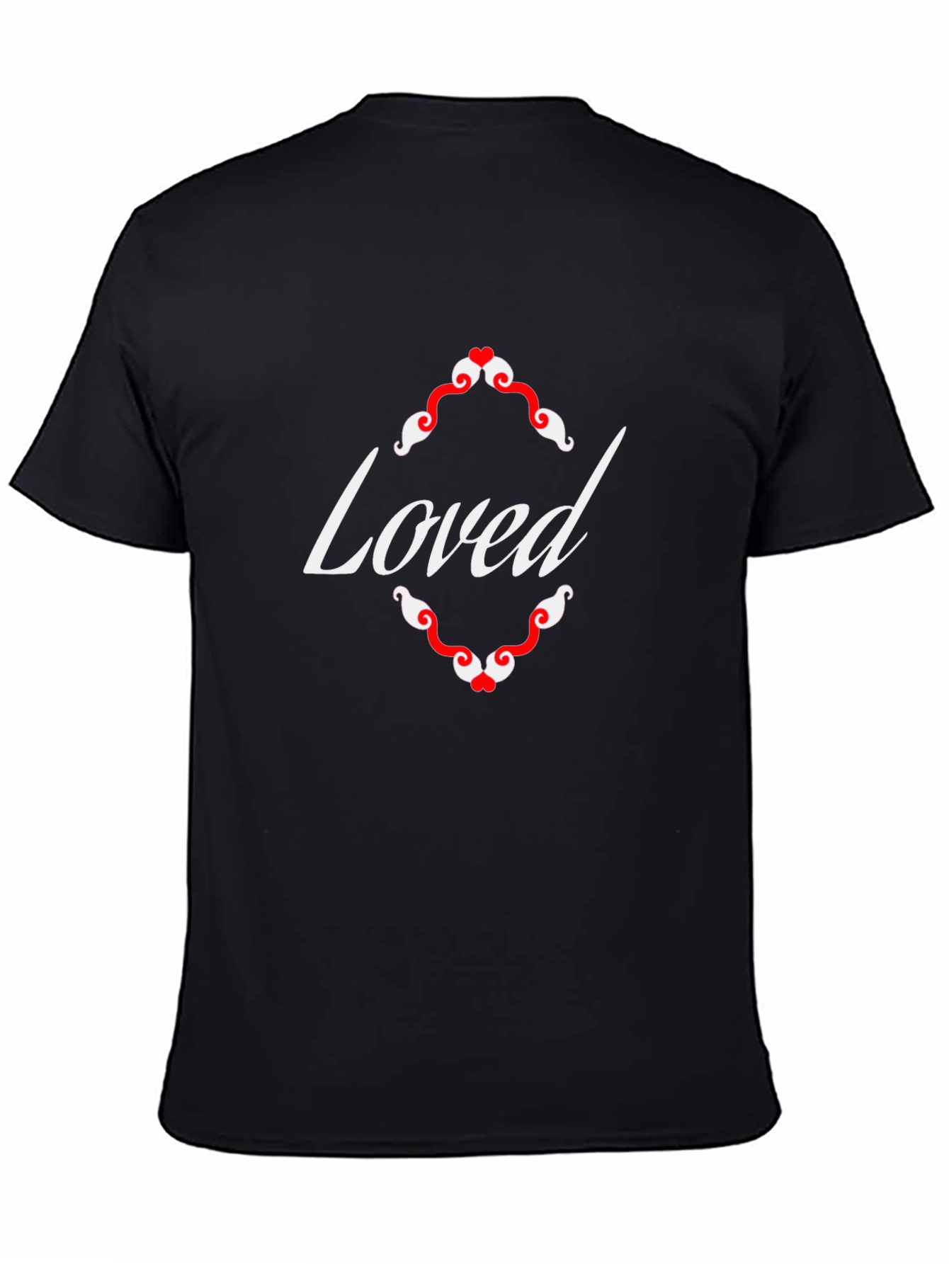 Loved Graphic Tee - Black Cotton T-Shirt