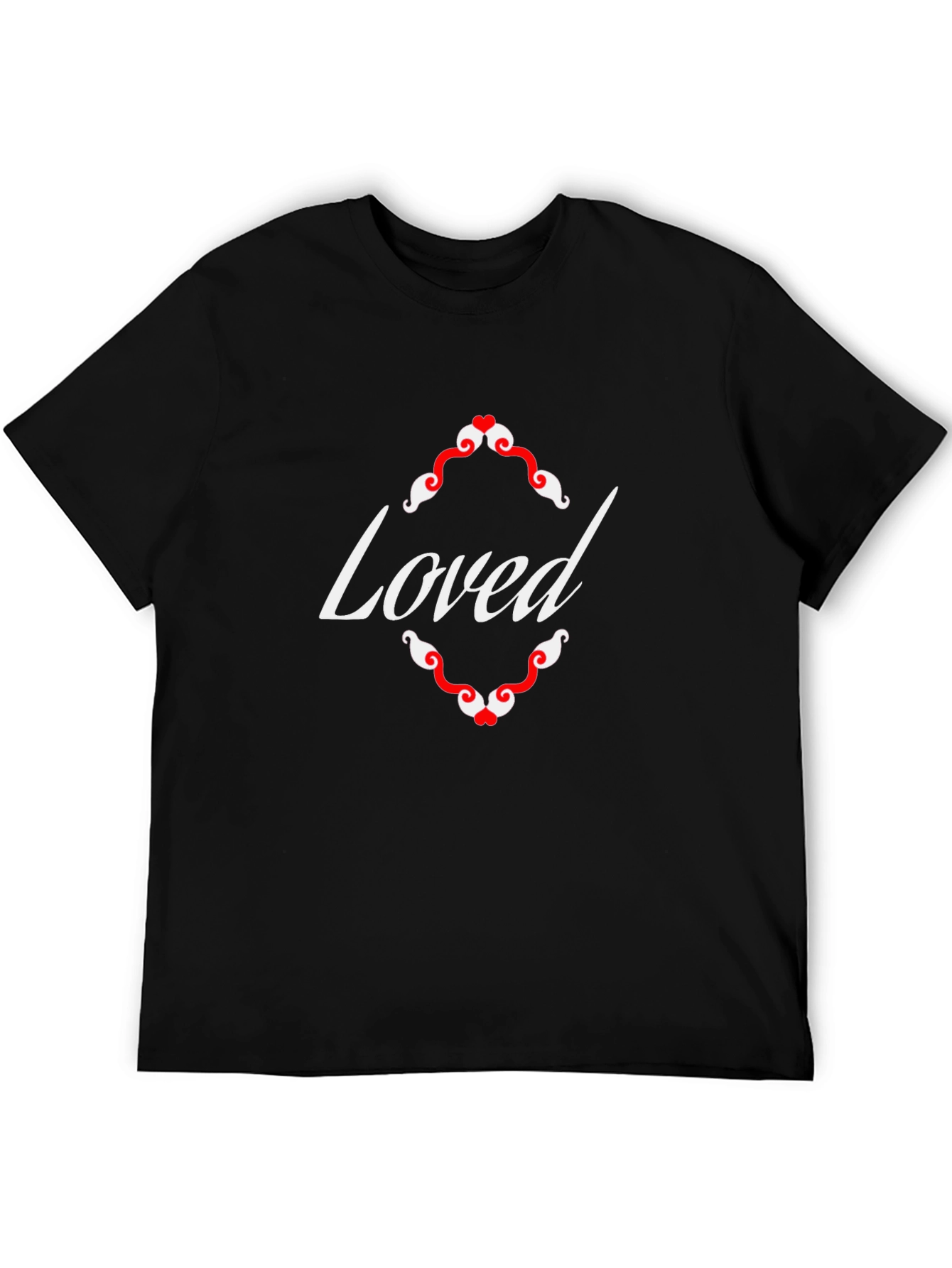 Loved Graphic Tee - Black Cotton T-Shirt